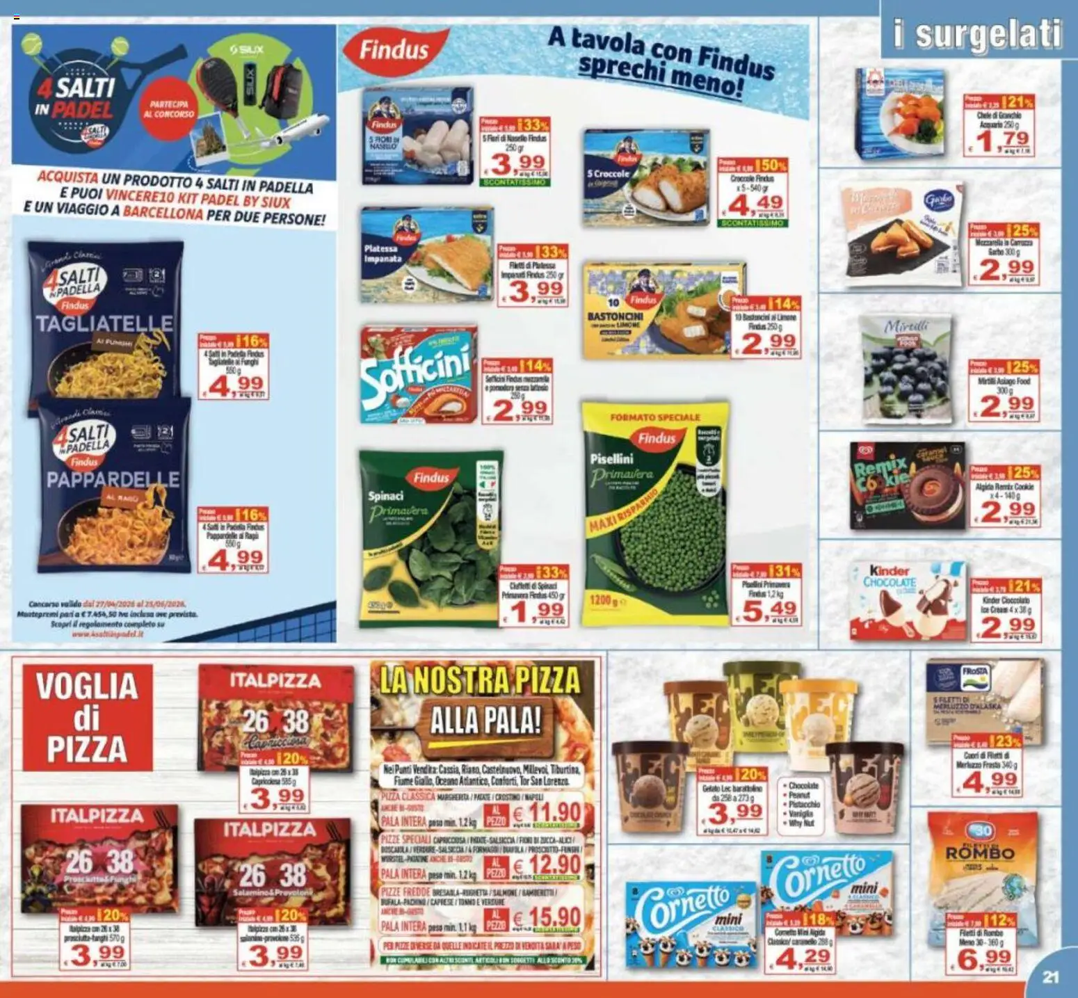 Volantino CTS del 29.05.2026 | Pagina: 21 | Prodotti: Pizza, Limone, Mirtilli, Nasello