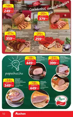 PÁPAI HÚS ESTERHÁZY SONKA, PÁPAI HÚS ESTERHÁZY SONKA 5490 Ft/kg, 4490 Ft/kg, csemegepultban kapható - amely érvényes a következő dátumtól: 2026.09.17. | Oldal: 10