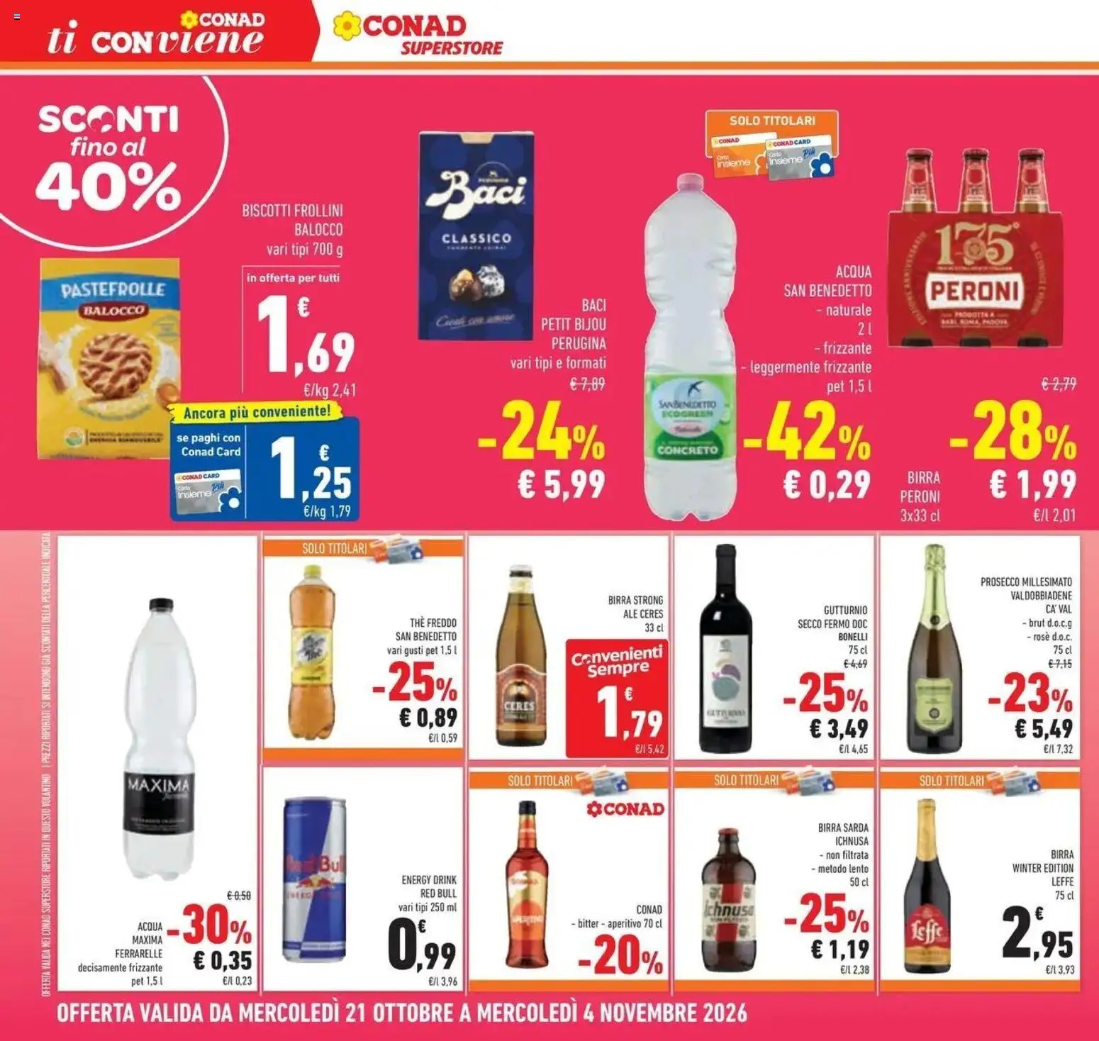 Anteprima volantino Conad dal 21/10/2026 prossima settimana | Pagina: 38