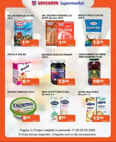 Ofertele Unicarm valabile de la 17.09.2026 | Pagină: 3 | Produse: Sandviș, Alpro, Prune, Compot