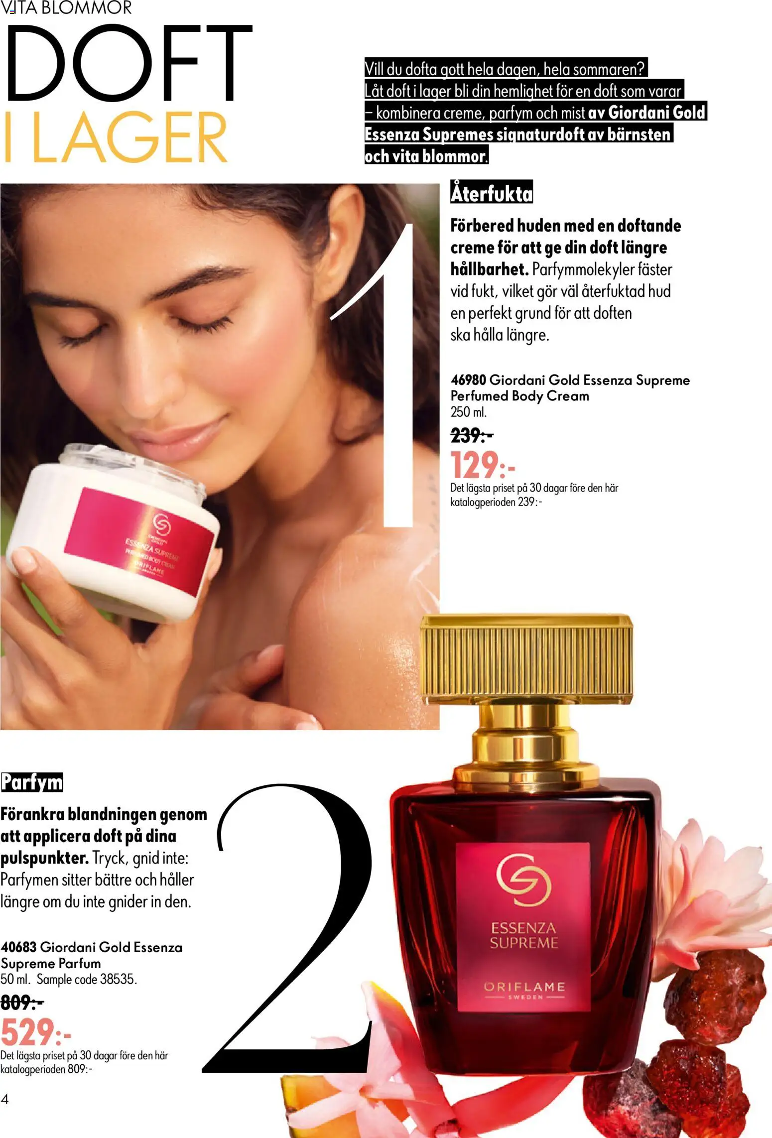 Oriflame reklamblad aktuell från 24/06/2026 | Sida: 4 | Produkter: Parfym, Doft