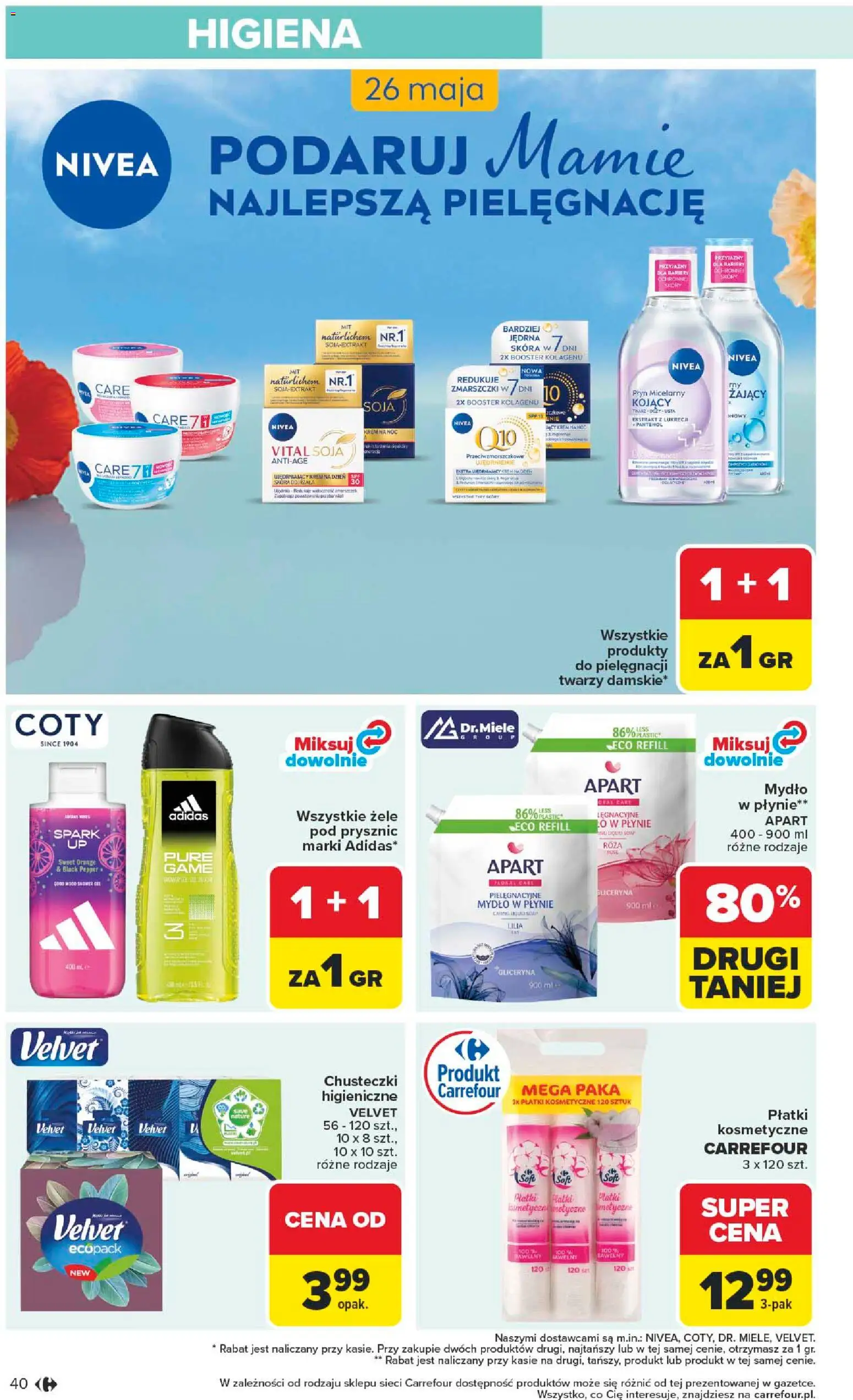 Carrefour gazetka od 25.05.2026 | Strona: 42 | Produkty: Mydło w płynie, Prysznic, Krem, Soja