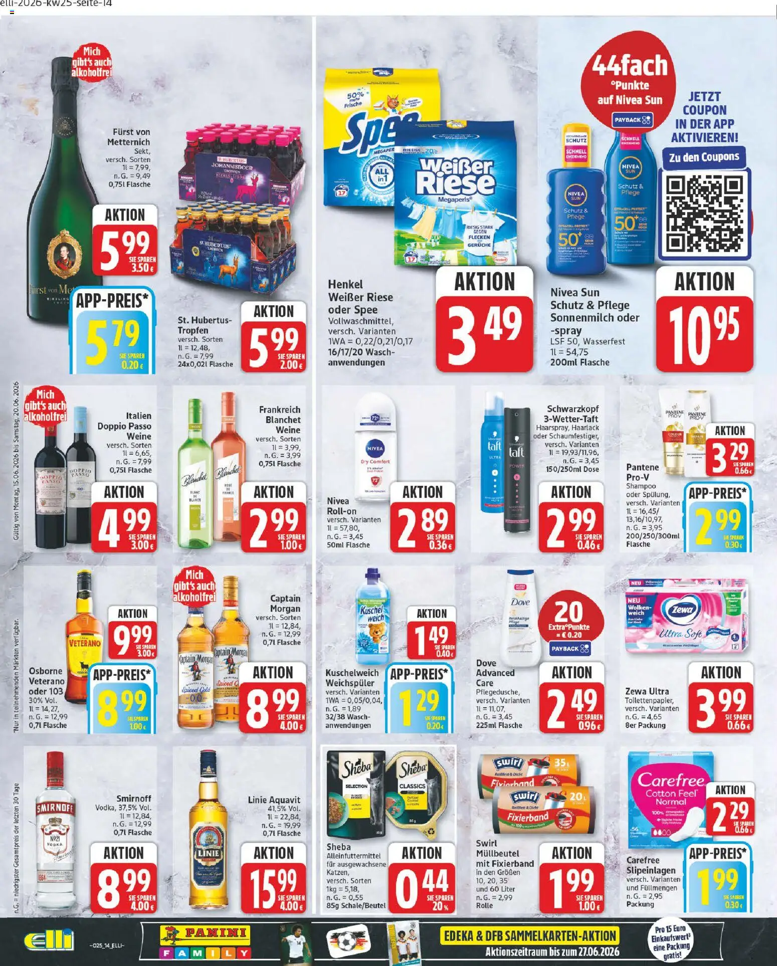 Elli Markt Prospekt Schloß – gültig ab 15.06.2026 | Seite: 18 | Produkte: Furst von metternich, Kuschelweich, Spee, Captain morgan