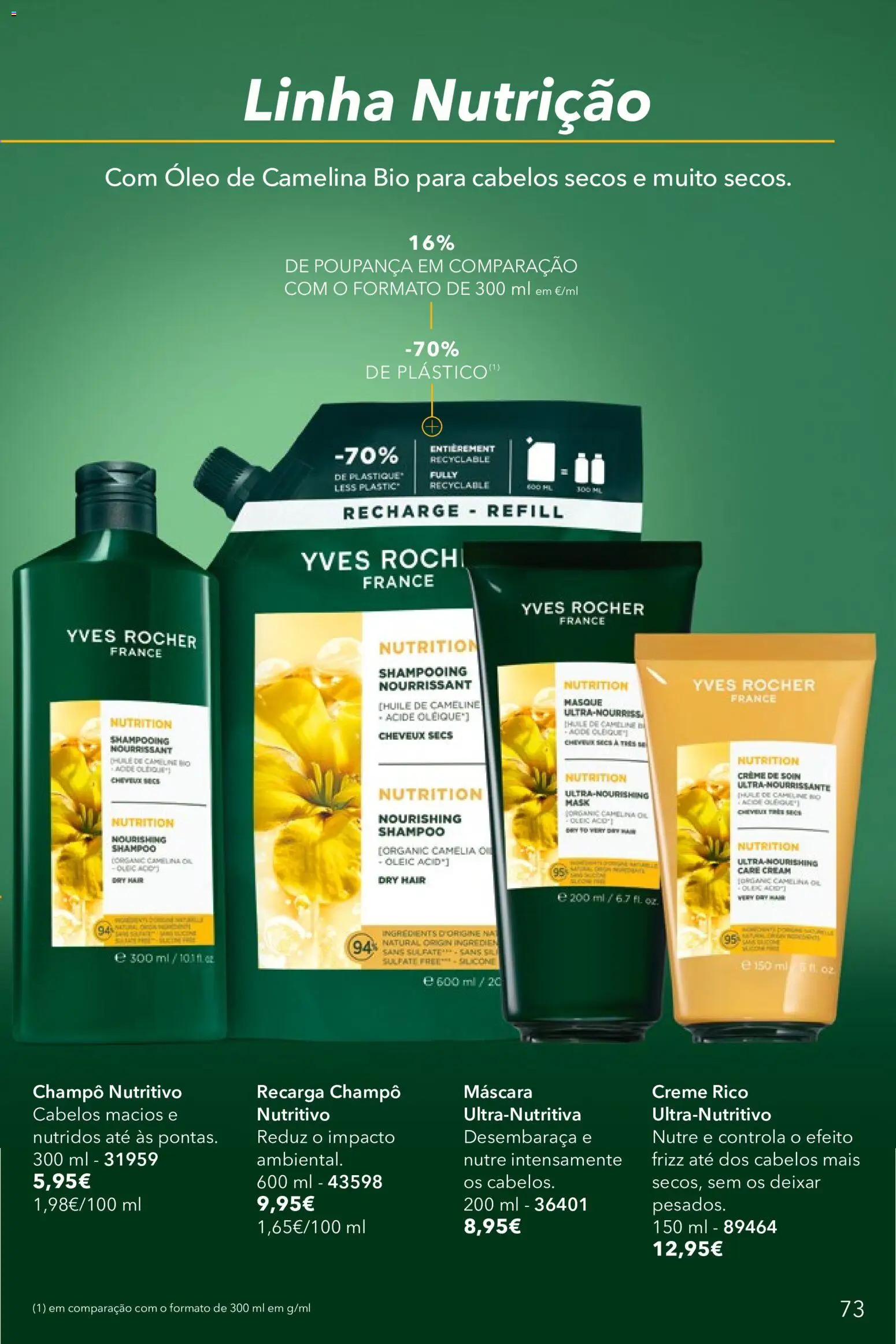 Yves Rocher catálogo 8 │ válido de 03.06.2026 | Página: 73 | Produtos: Shampoo, Óleo, Creme