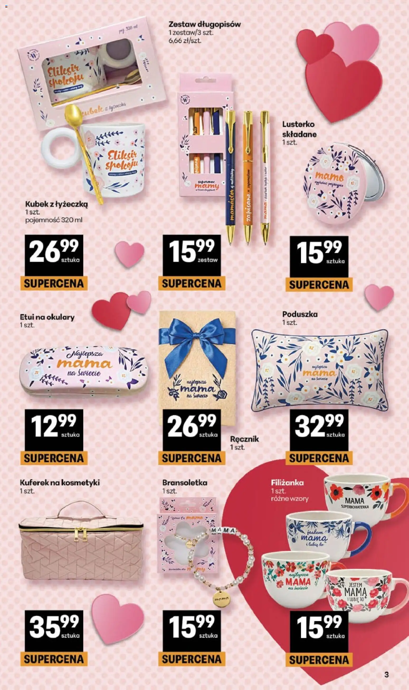 Delikatesy Centrum gazetka - Sklepy Własne od 21.05.2026 | Strona: 3 | Produkty: Bransoletka, Okulary, Kosmetyki, Poduszka