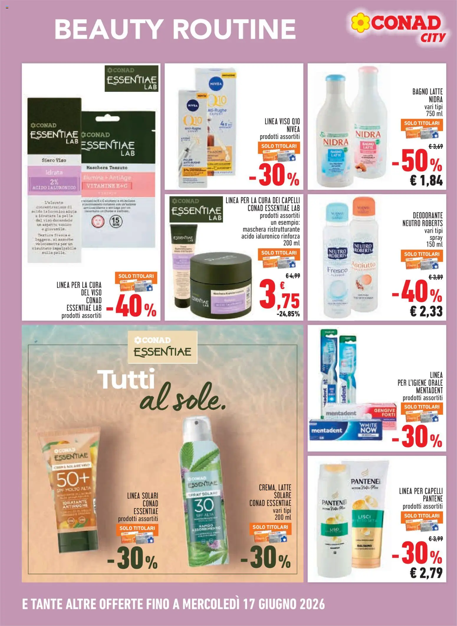 Volantino Conad del 04.06.2026 | Pagina: 14 | Prodotti: Balsamo, Maschera, Deodorante, Bagno