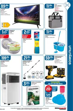 Pré-visualização Intermarché folheto válido de 14.05.2026 | Página: 47 | Produtos: Balde, Tv led, Ferramentas, Base