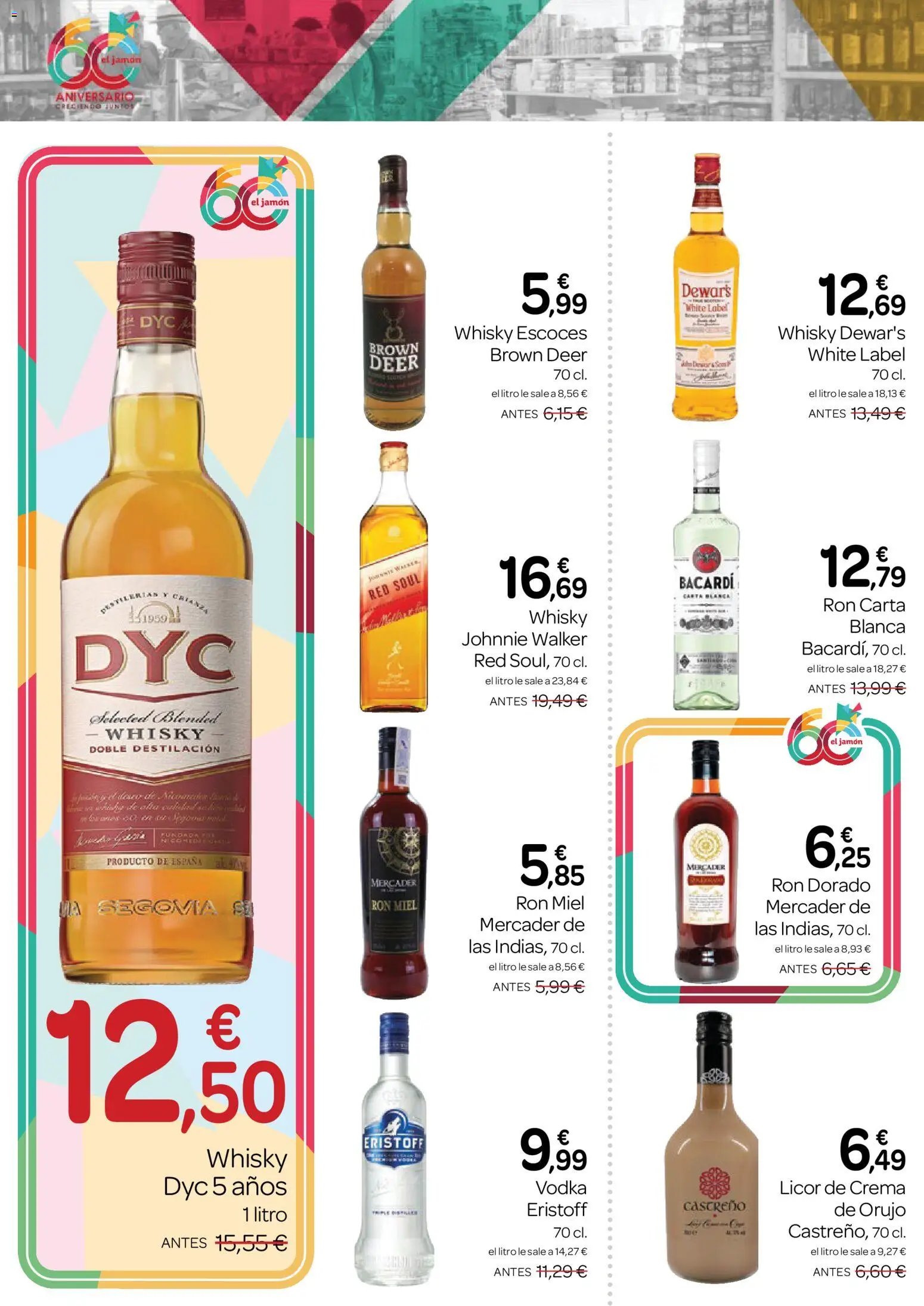 Supermercados El Jamón folleto │ válido desde el 23.04.2026 | Página: 6 | Productos: Ψηφιακή κάμερα, Ron, Jamón, Whisky