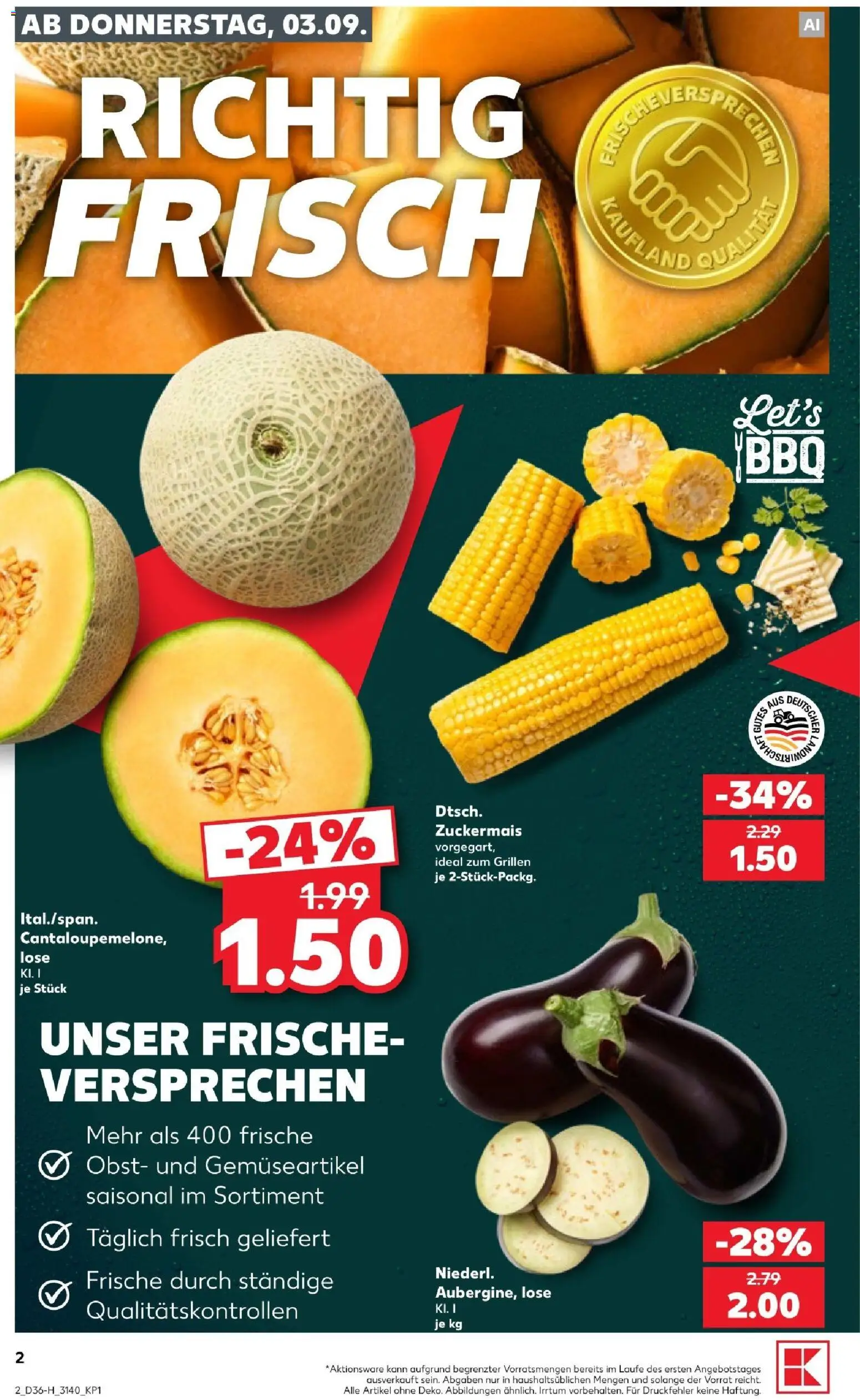 Kaufland Prospekt Leipzig – gültig ab 03.09.2026 | Seite: 2 | Produkte: Obst