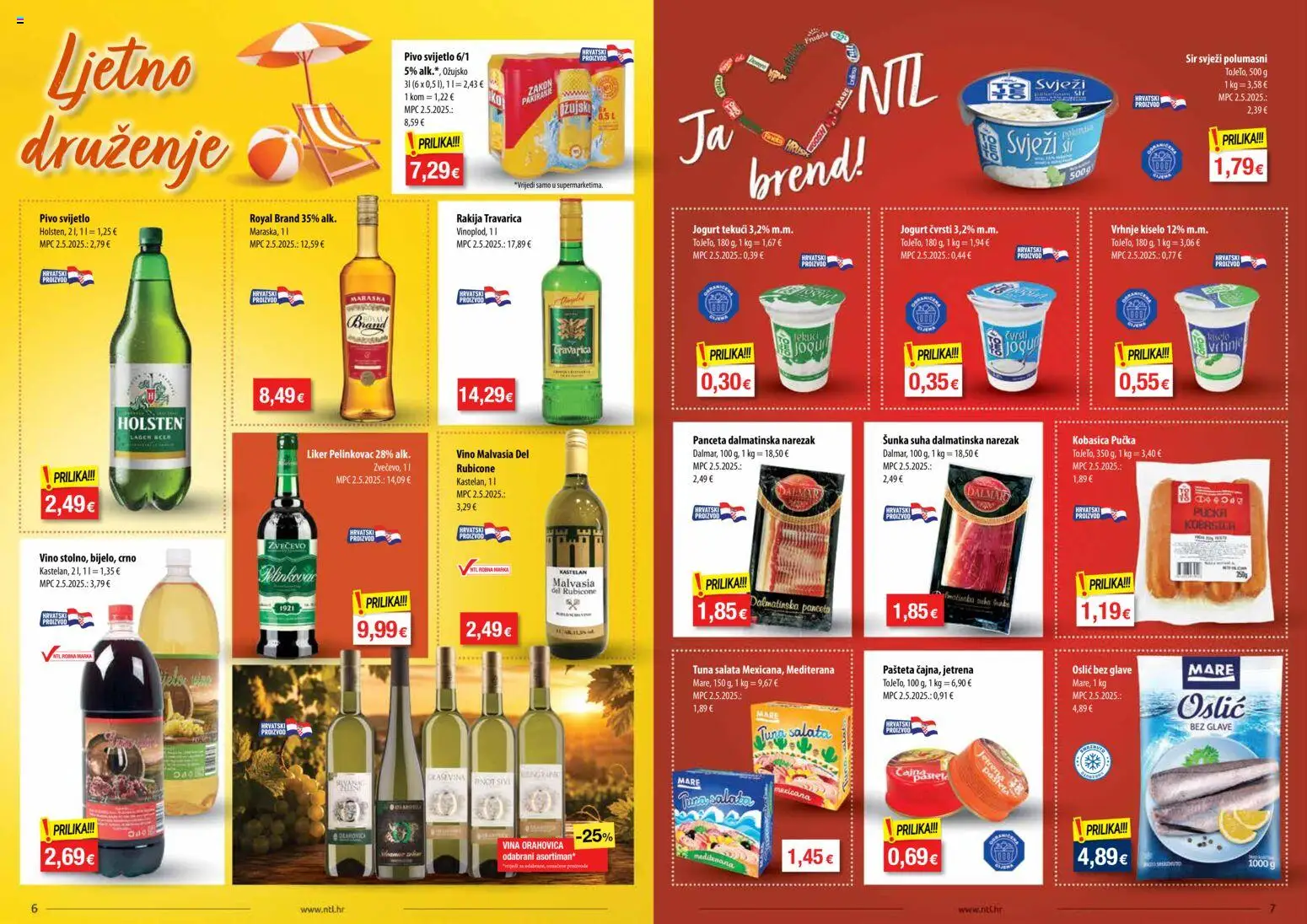 NTL katalog | vrijedi od 12.08.2026 | Stranica: 4 | Proizvodi: Sir, Šunka, Liker, Kobasica