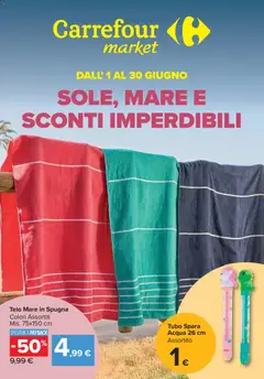 Anteprima del volantino Carrefour volantino Market - Mare valido a partire dal 01.06.2026