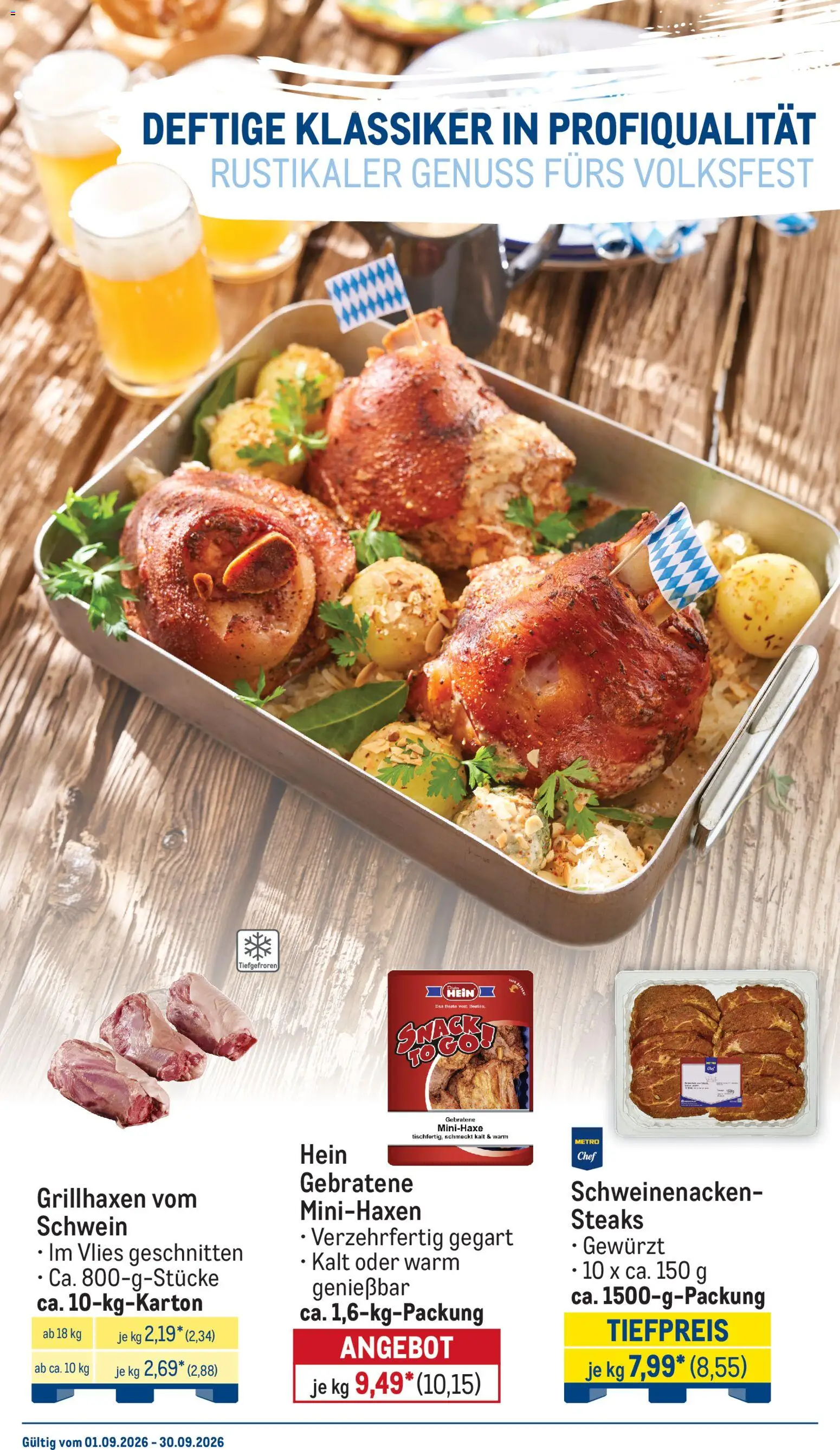 Metro Monats-Menü – gültig ab 01.09.2026 | Seite: 2 | Produkte: Schweinenacken