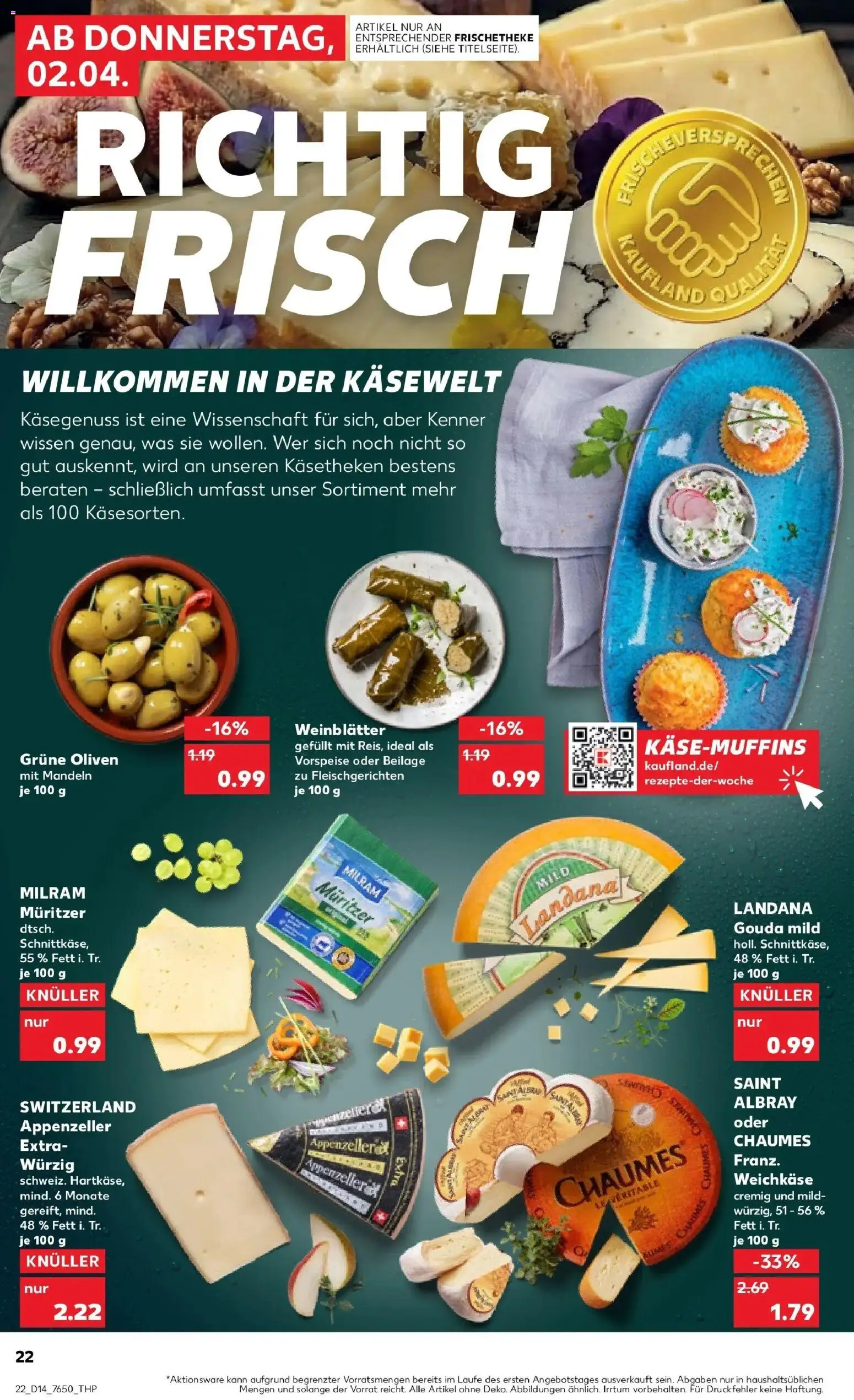 Kaufland Prospekt Überlingen	 – gültig ab 30.03.2026 | Seite: 36 | Produkte: Gouda, Mandeln, Milram