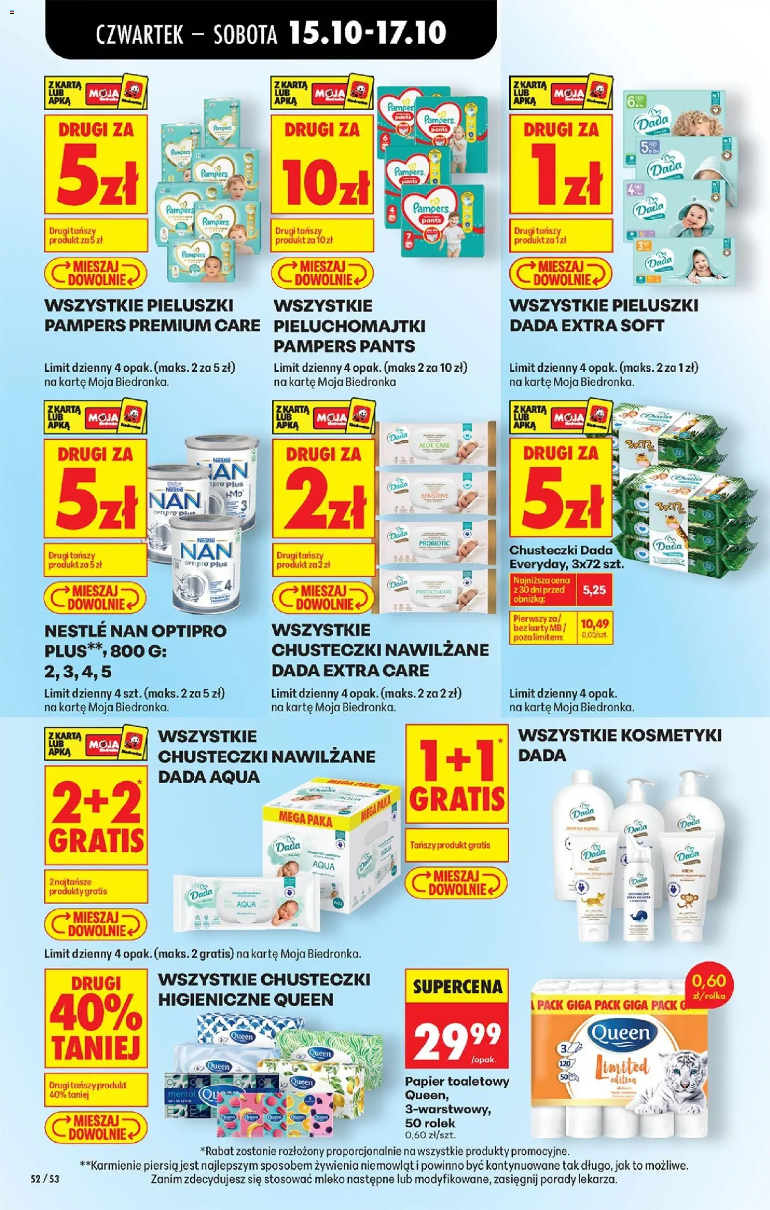 Biedronka Polsko leták - Codziennie niskie ceny od 15.10.2026 | Strana: 80 | Produkty: Mléko, Pampers, Pants, Pampers Pants