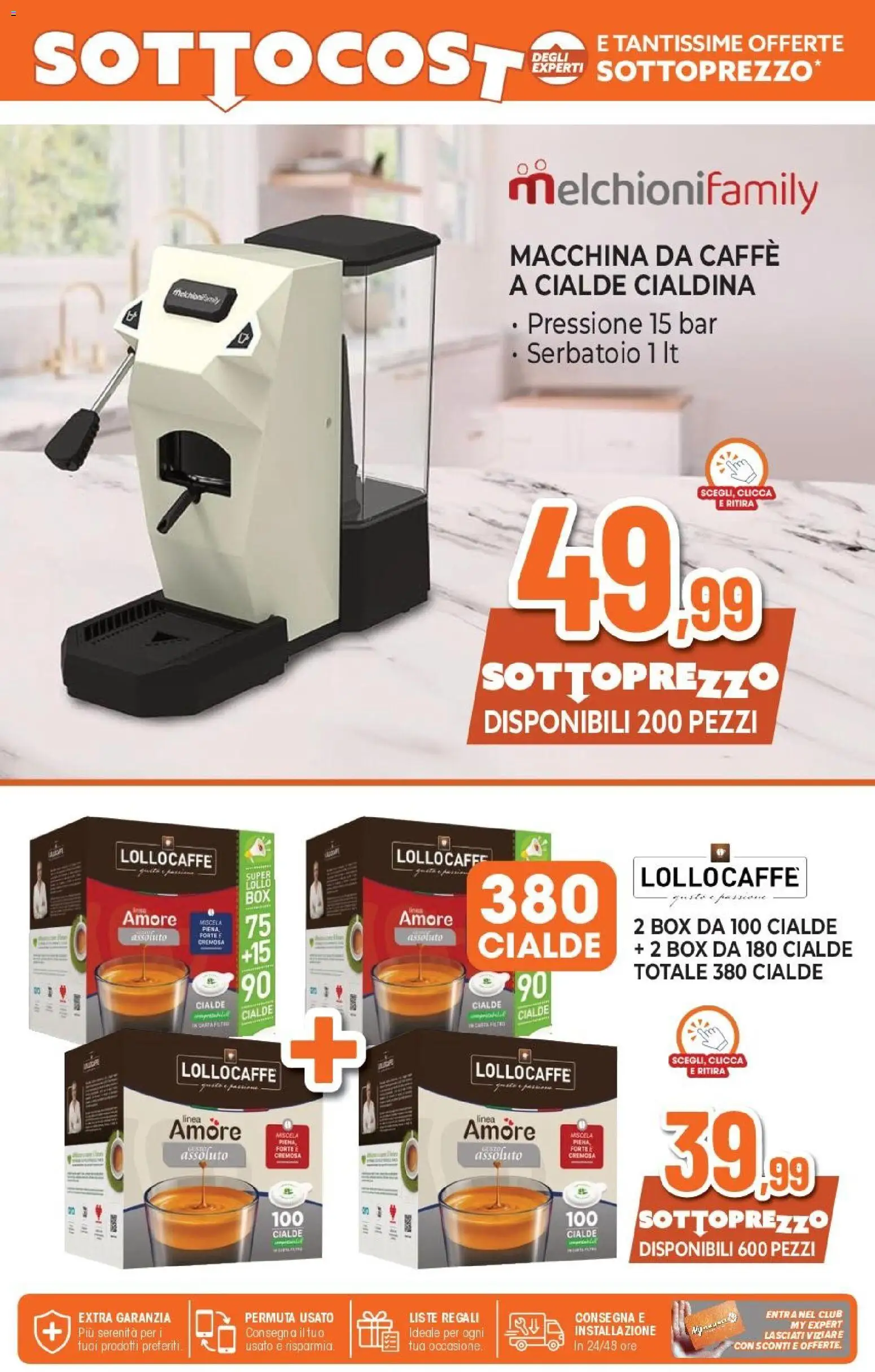 Volantino Expert del 07.05.2026 | Pagina: 15 | Prodotti: Macchina da caffe, Caffè