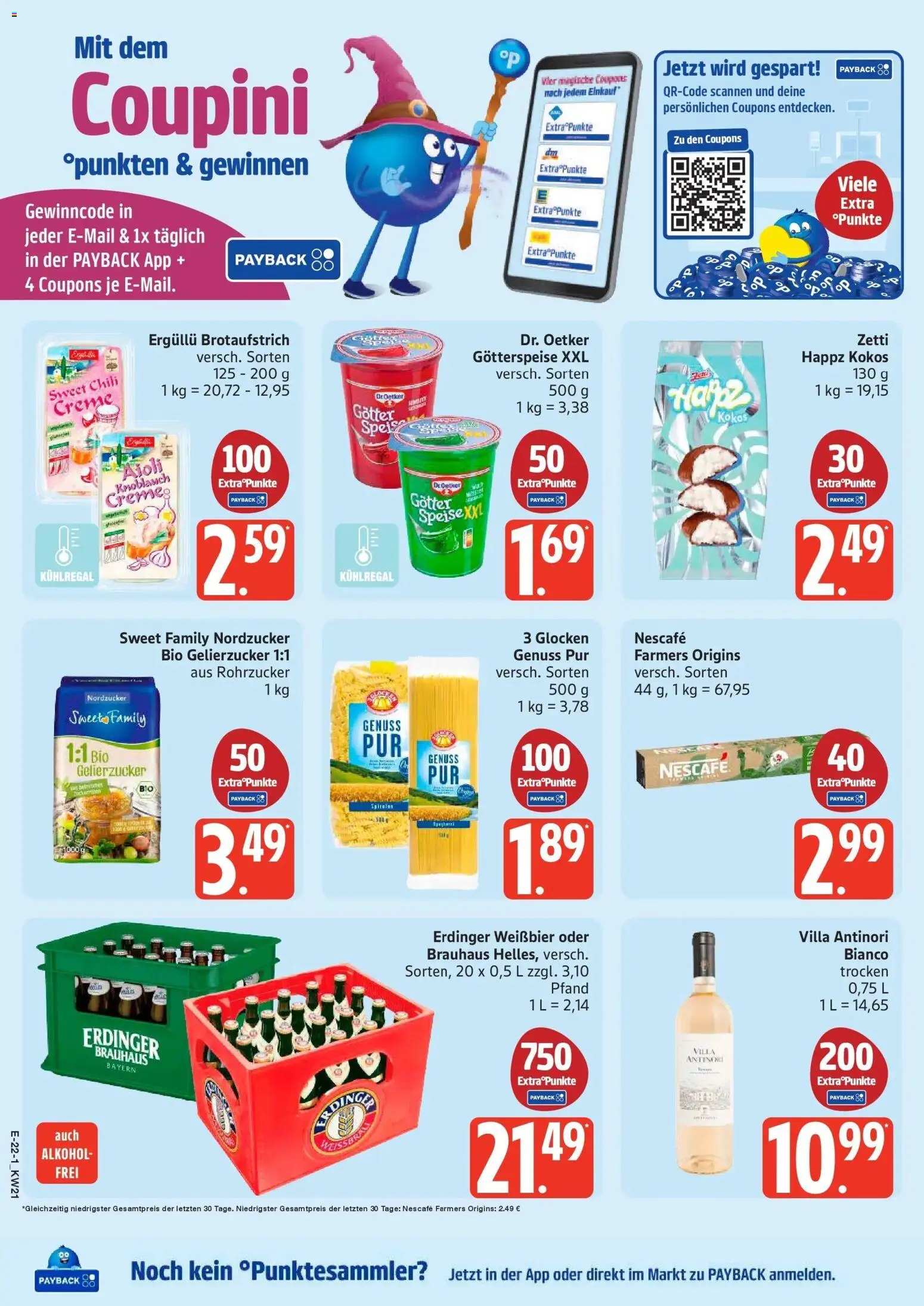 Edeka Prospekt Hamburg – gültig ab 18.05.2026 | Seite: 22 | Produkte: Nescafe, Erdinger, Weißbier, Creme
