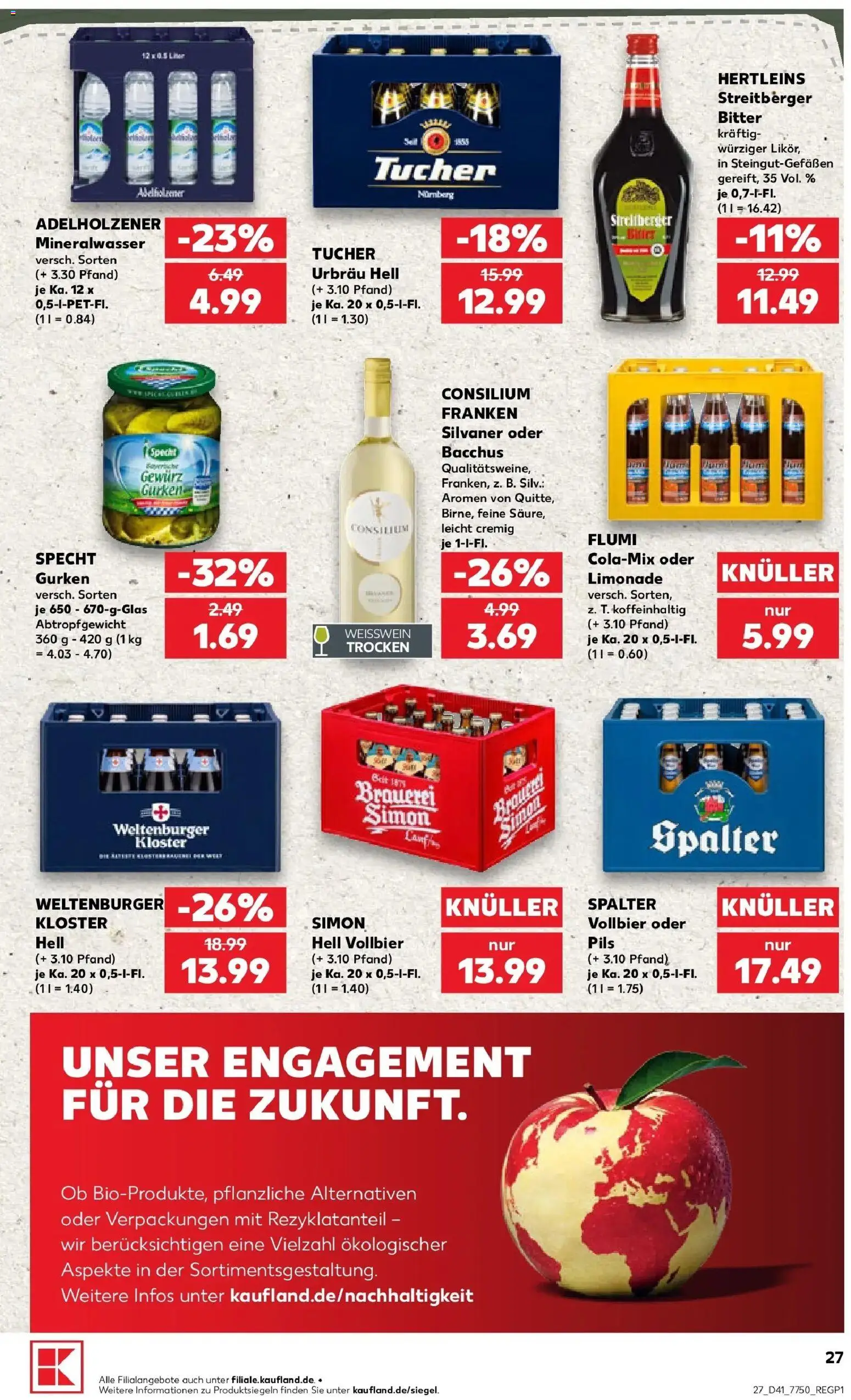 Prospekt Kaufland ab 05.10.2026 » Angebote Online zum Blättern | Seite: 37 | Produkte: Weißwein, Pils, Limonade, Mineralwasser