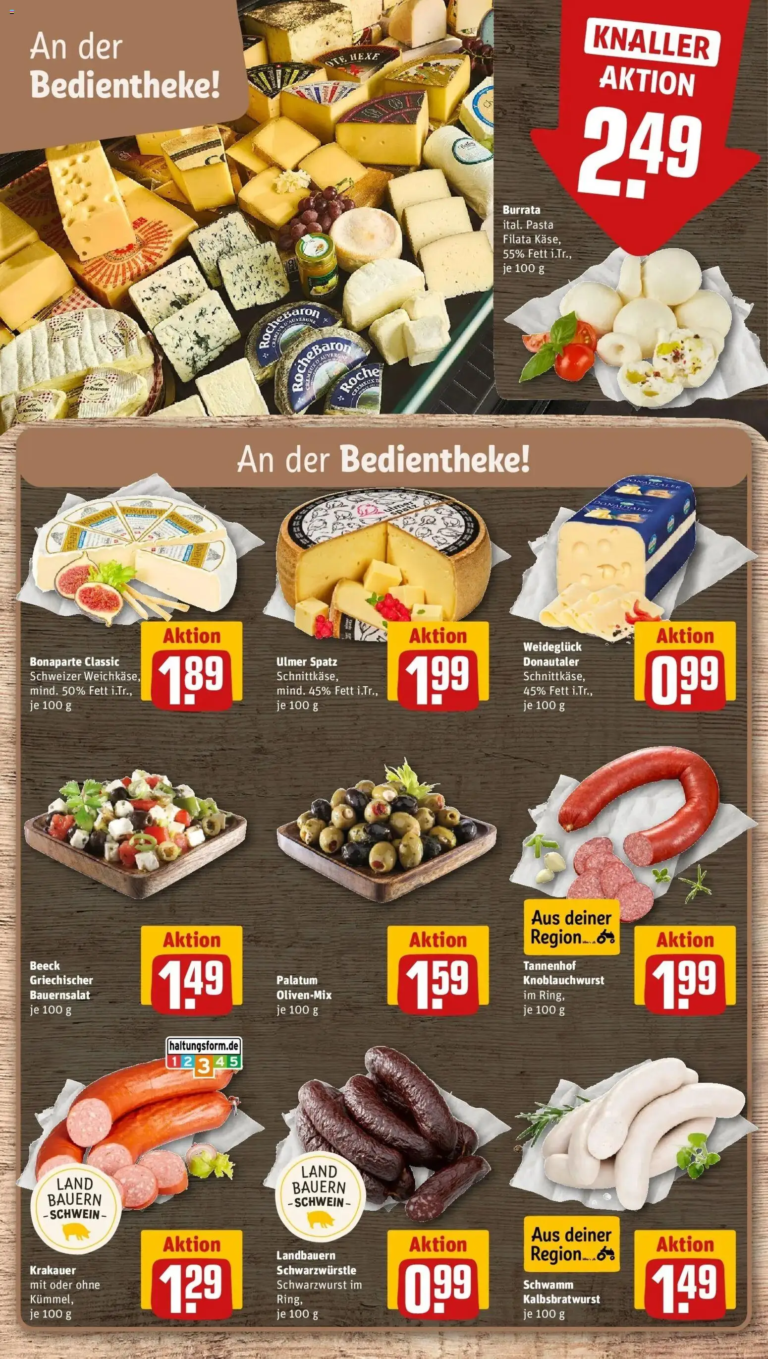 REWE Prospekt ab 12.10.2026 zum Blättern » Angebote | Seite: 9 | Produkte: Käse, Burrata, Pasta