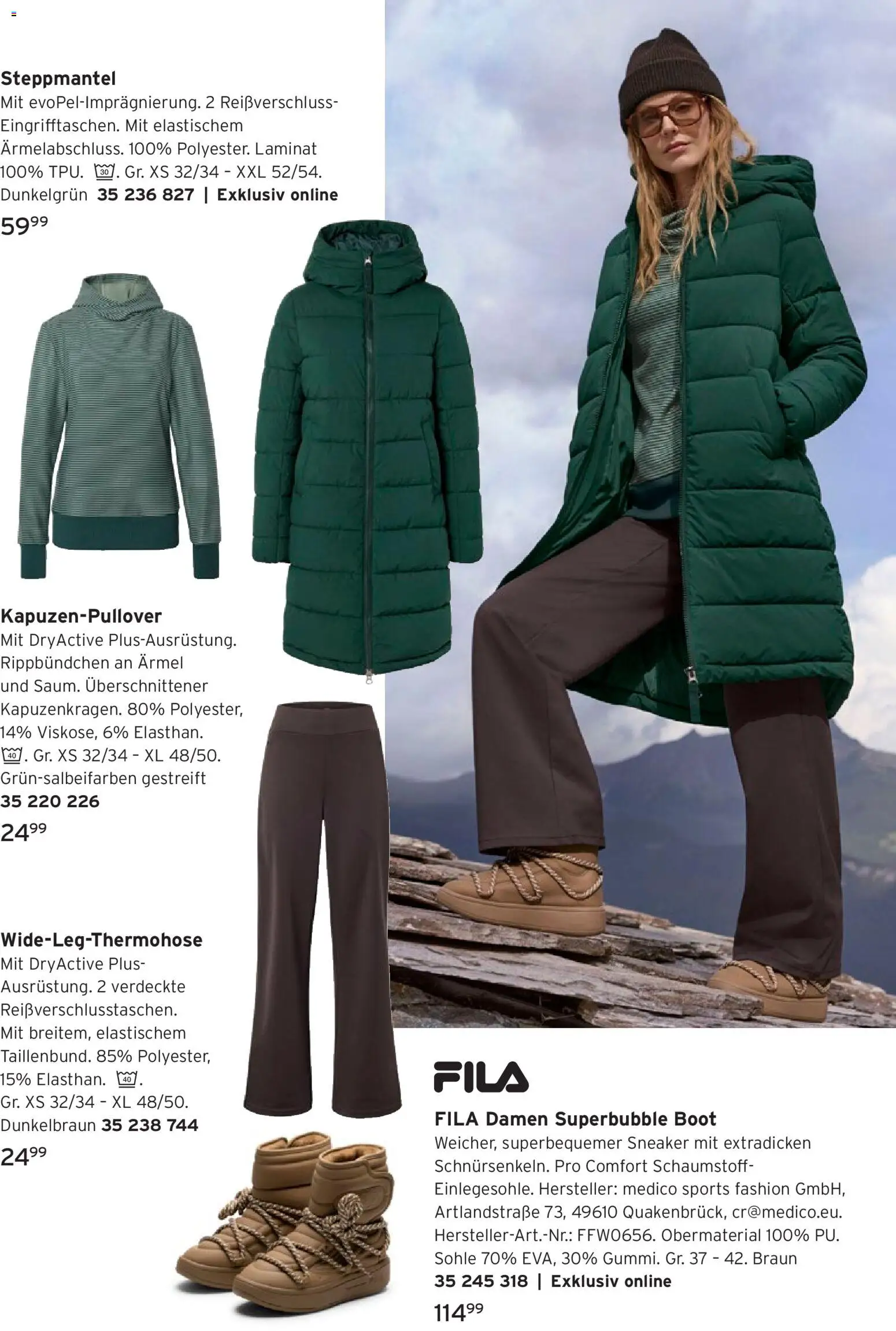 Prospekt Tchibo Winteractive – gültig ab 04.11.2026 | Seite: 20 | Produkte: Steppmantel, Kapuzenpullover