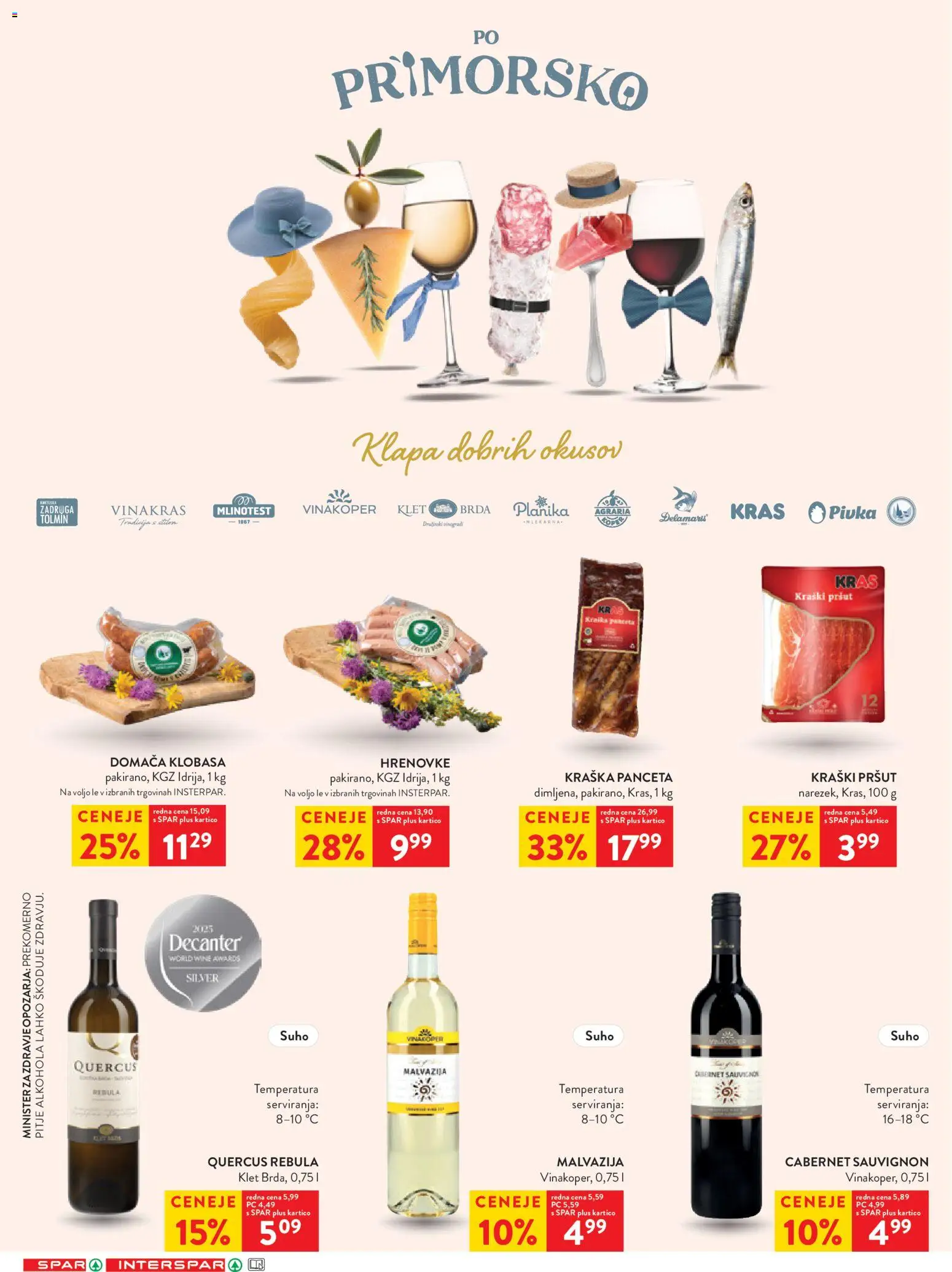 Novi Spar katalog ponudbe – veljaven od 09.09.2026 | Stran: 36 | Izdelki: Hrenovke, Pršut, Panceta