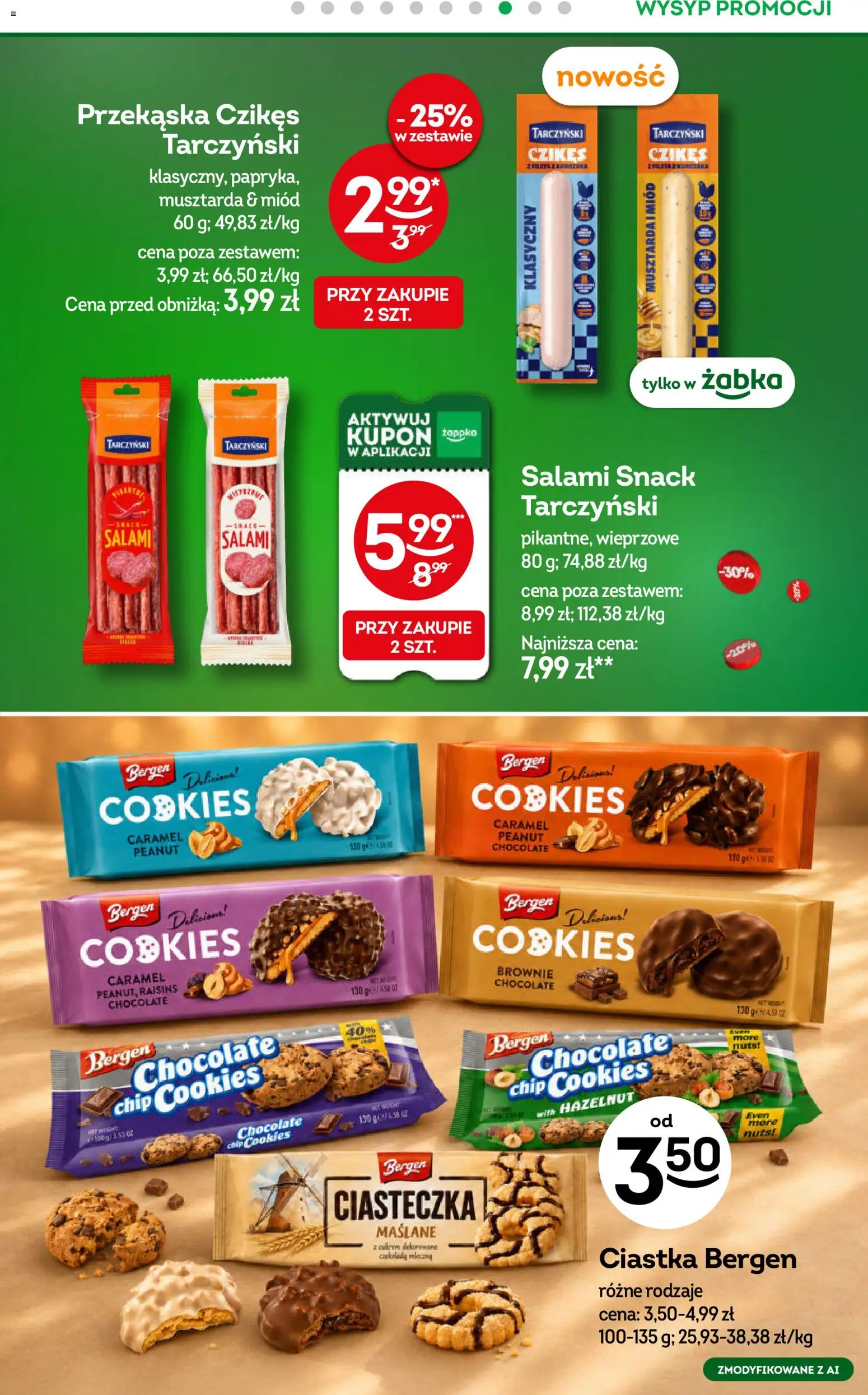 Żabka gazetka od 21.10.2026 | Strona: 27 | Produkty: Musztarda, Salami, Brownie, Ciastka