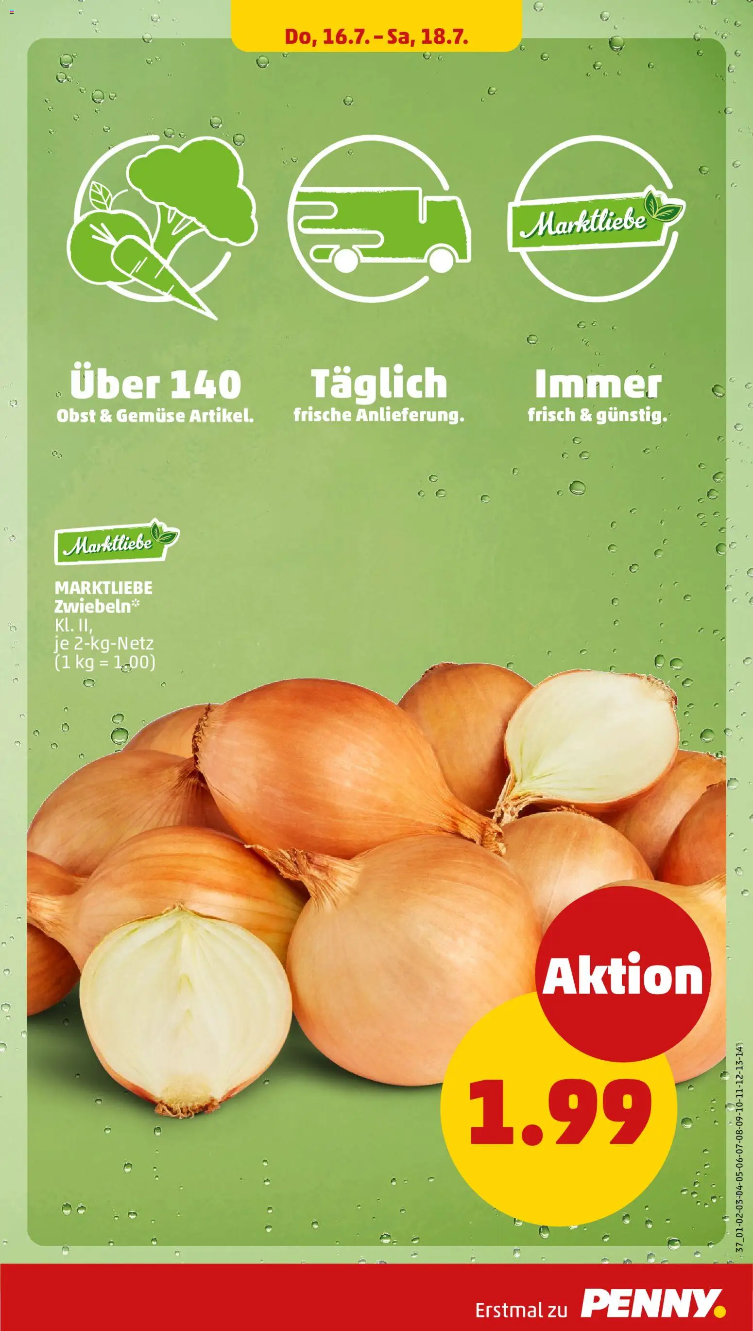 Penny Prospekt – gültig ab 13.07.2026 | Seite: 27 | Produkte: Zwiebeln, Gemüse, Obst