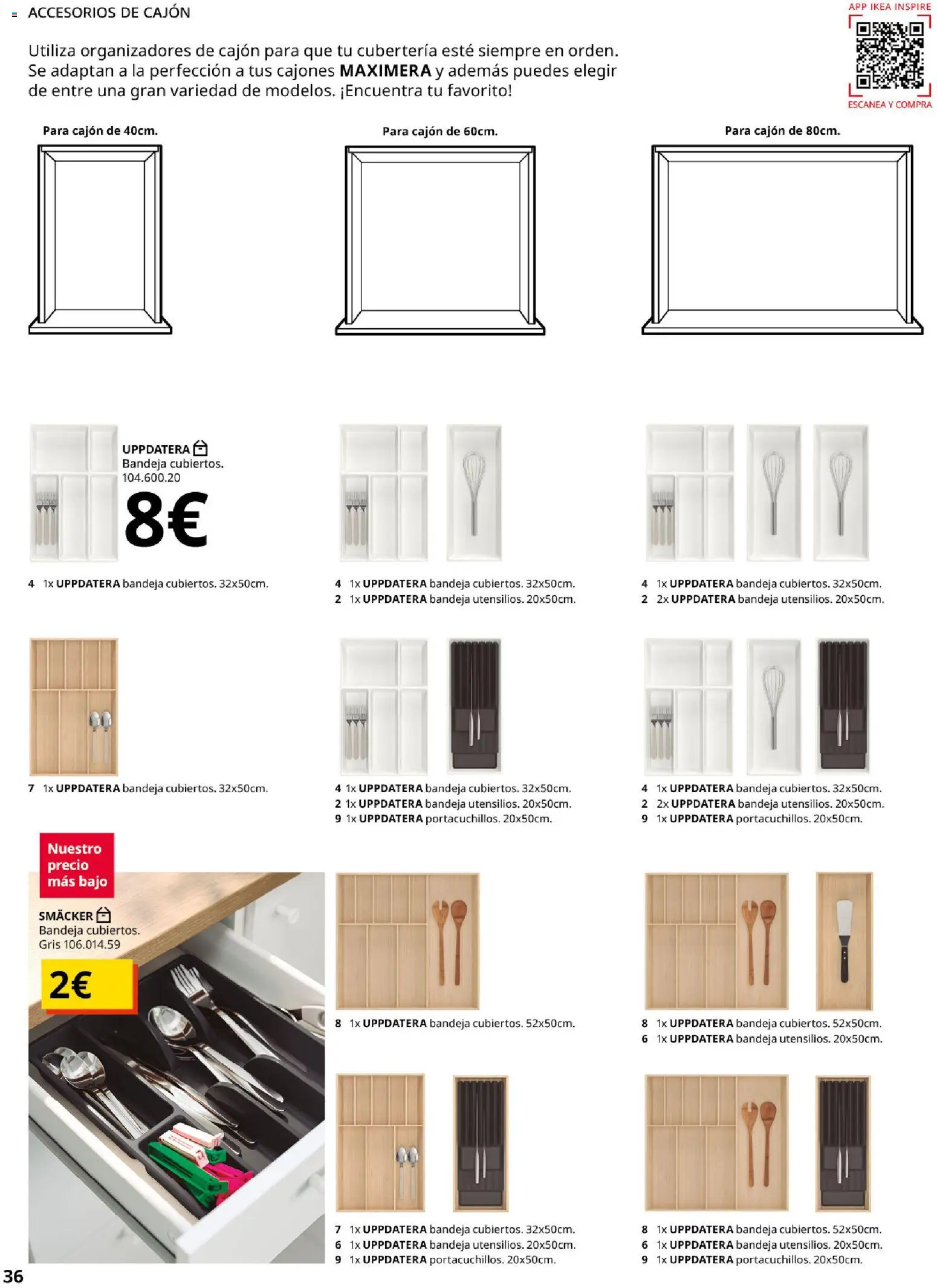 IKEA - Cocinas │ válido desde el 01/09/2026 | Página: 36 | Productos: Bandeja, Cubertería