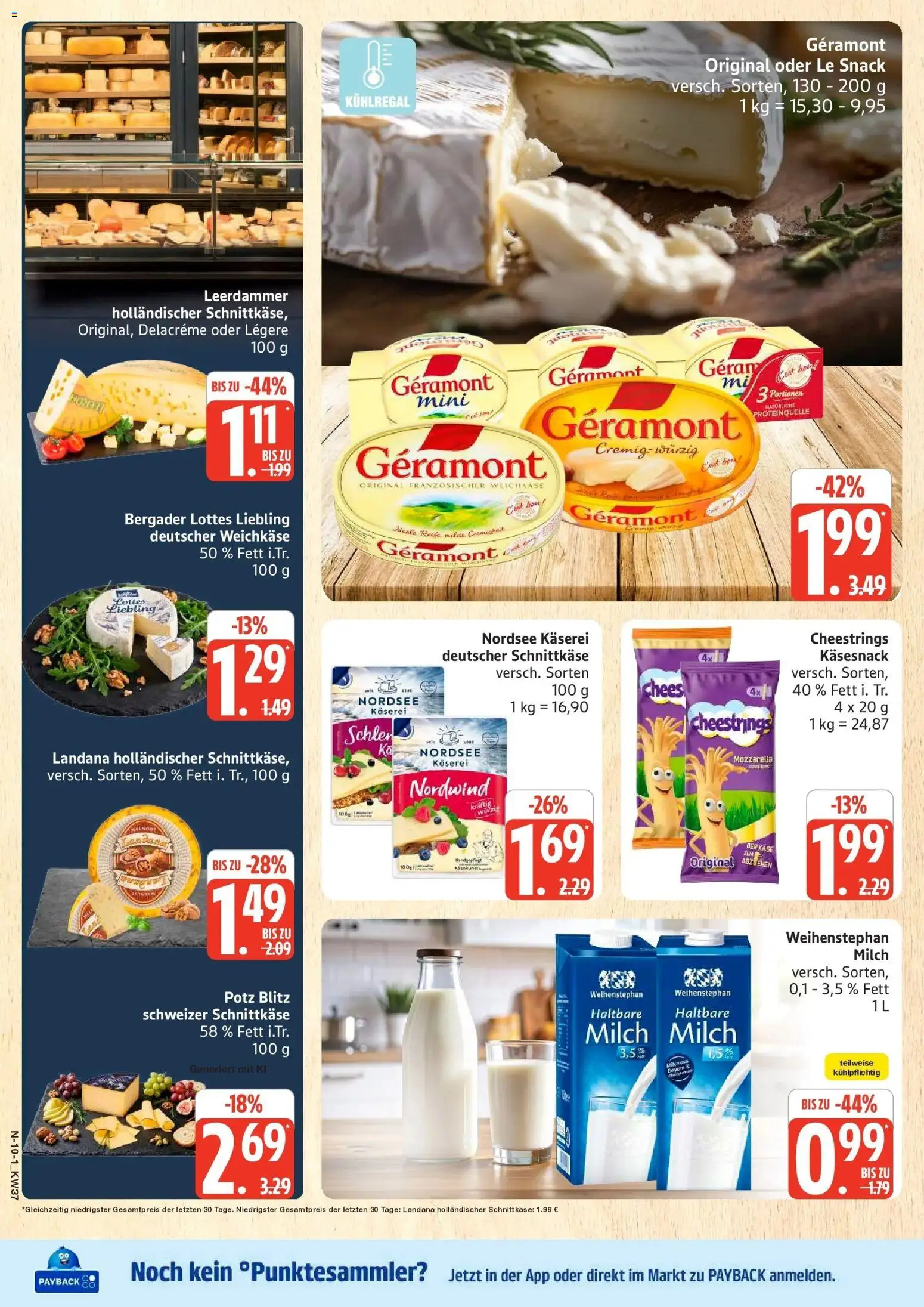 Marktkauf Prospekt Neuenkirchen (ab 07.09.2026) » Angebote online | Seite: 10 | Produkte: Geramont, Käse, Mozzarella, Leerdammer