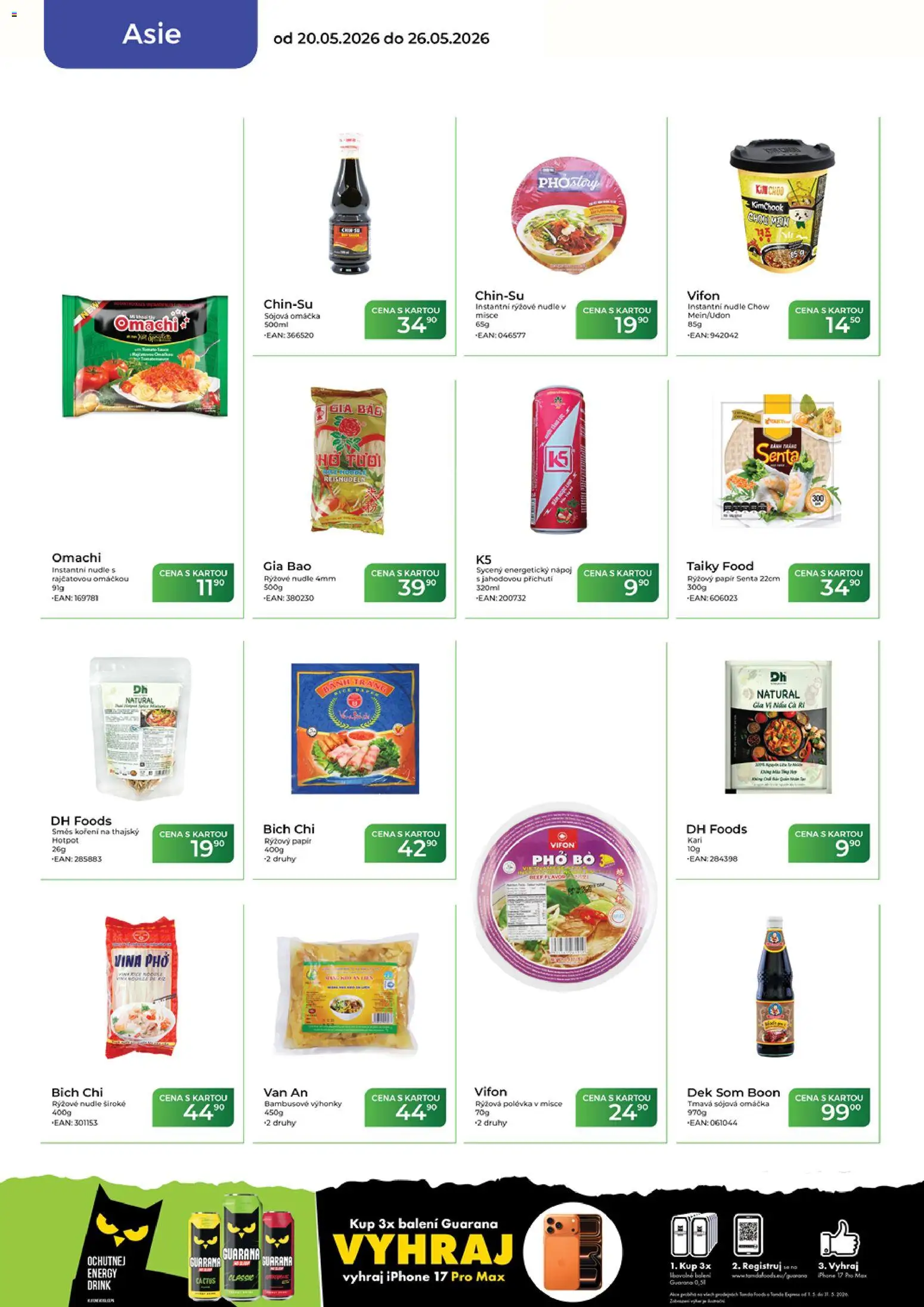 Tamda Foods leták od 20.05.2026 | Strana: 48 | Produkty: Bambusové výhonky, Energetický nápoj, Rýžové nudle, Nudle