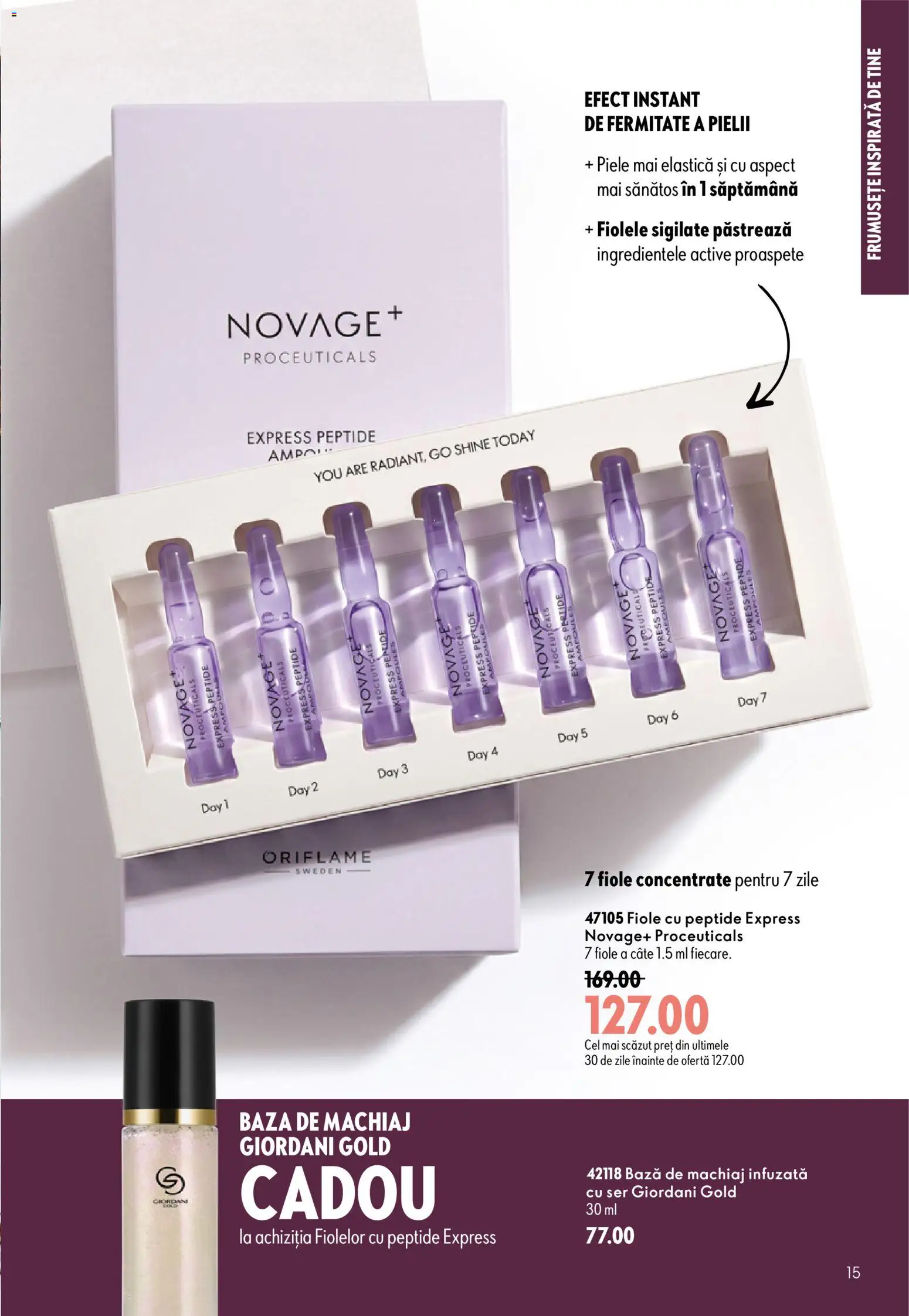 Noul catalog Oriflame – valabil de la 09.09.2026 | Pagină: 15 | Produse: Bază de machiaj, Machiaj