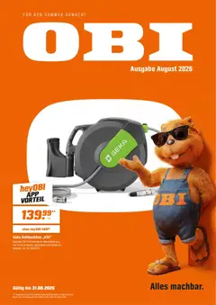 Obi Prospekt ab 01.08.2026 gültig