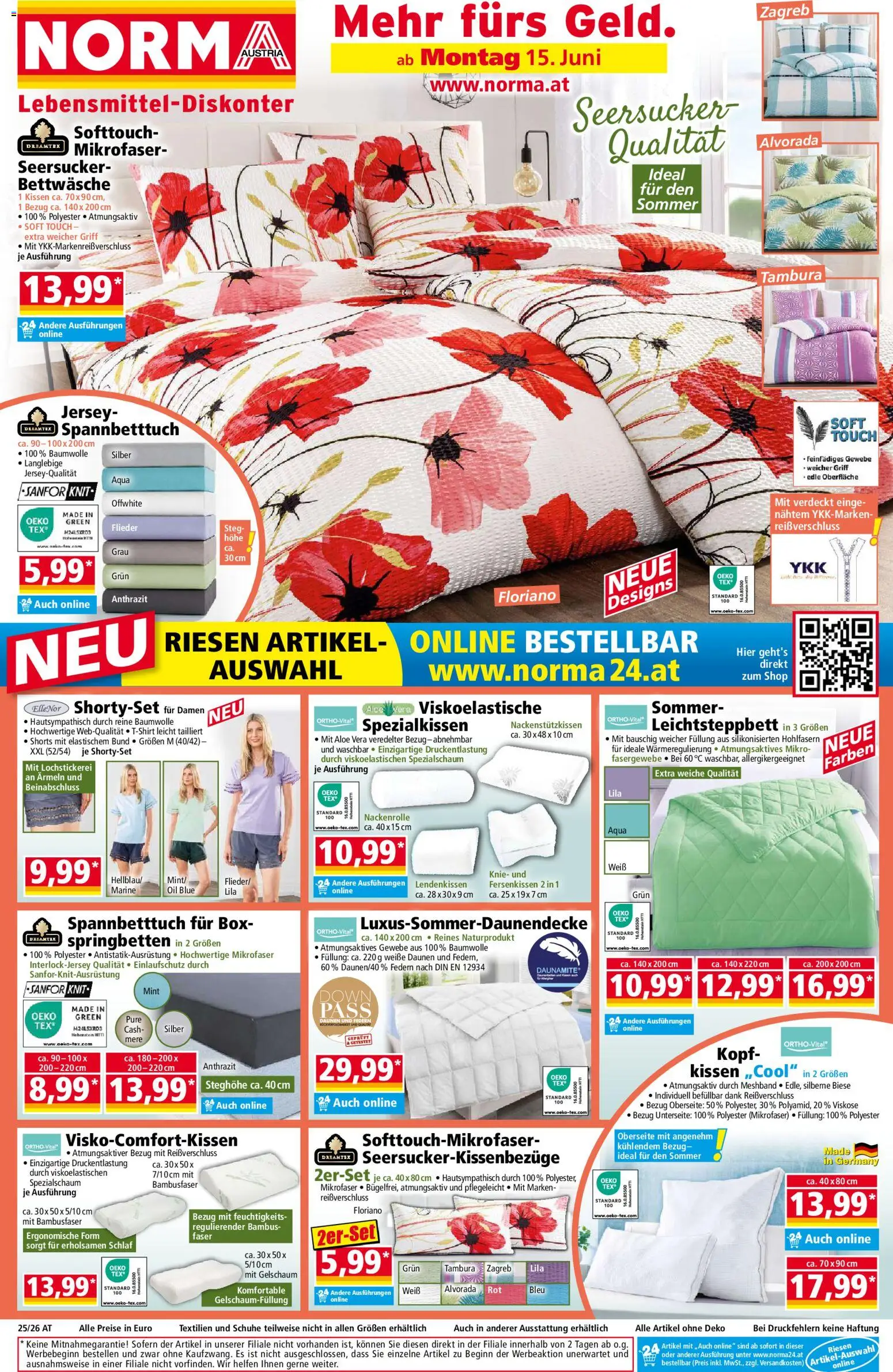 Norma Flugblatt gültig ab 15.06.2026 | Seite: 1 | Produkte: Kissen, Box