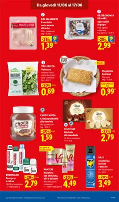 Anteprima del volantino Sfoglatina hummus, 75 g piece valido a partire dal 11.06.2026 | Pagina: 11 | Prodotti: Crema, Olio, Prosciutto, Cacao
