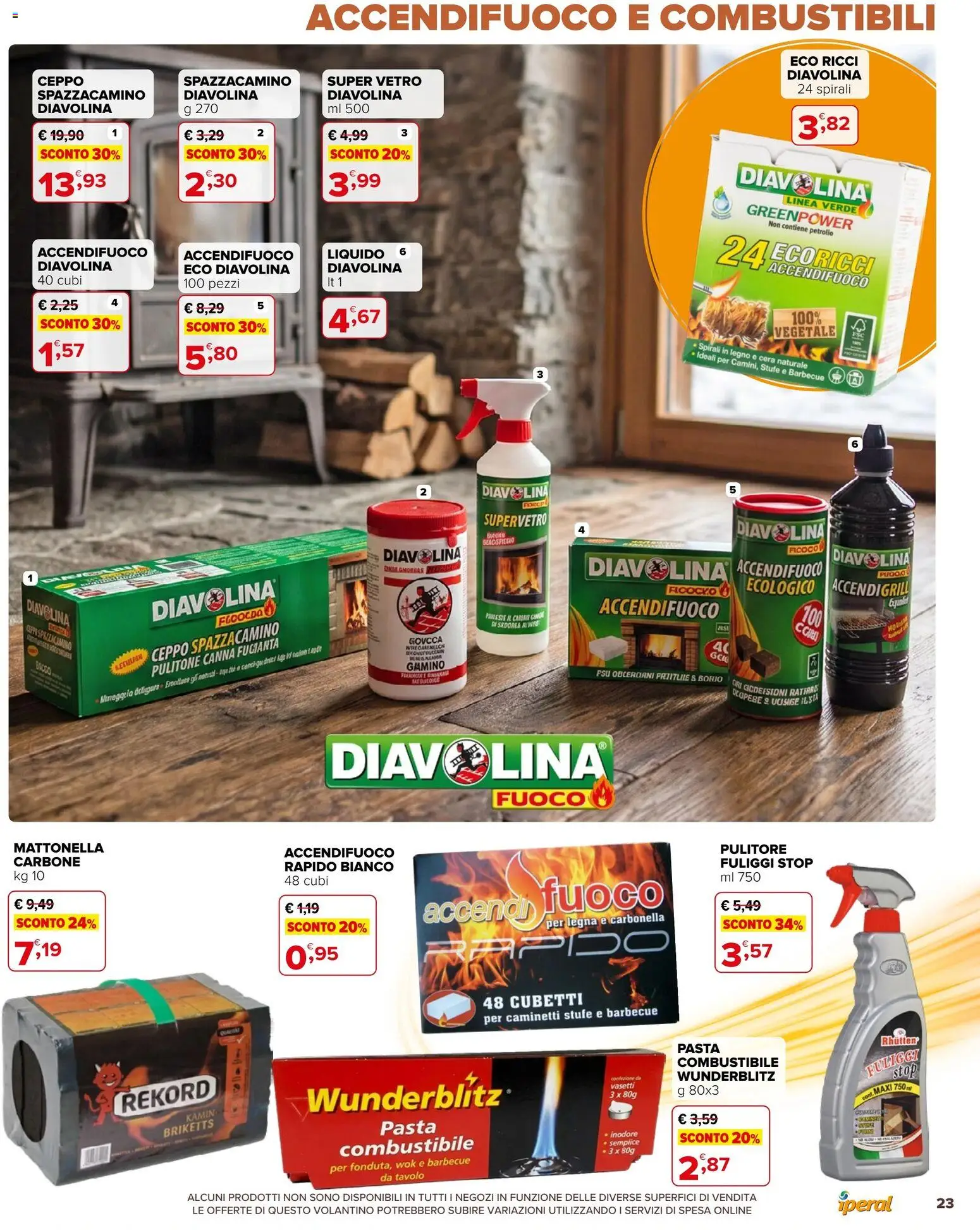 Volantino Iperal del 30/09/2026 | Pagina: 23 | Prodotti: Carbone, Barbecue, Pasta, Tavolo