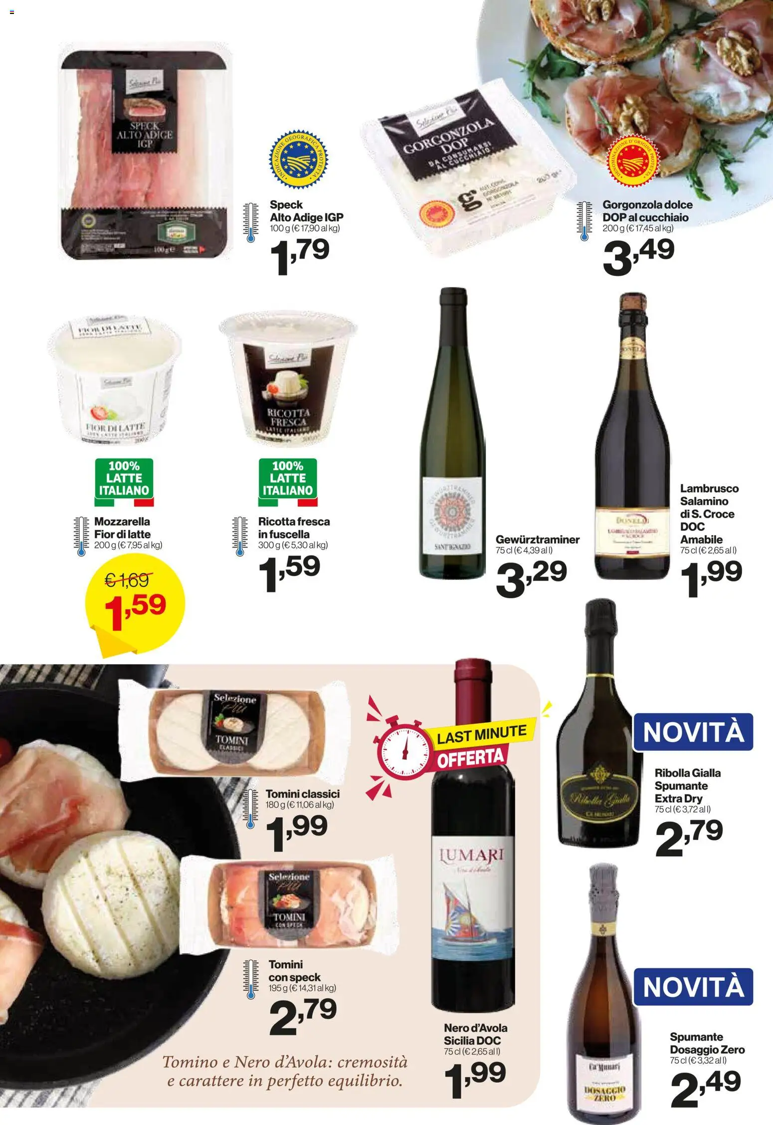 Volantino IN's del 23/09/2026 | Pagina: 4 | Prodotti: Spumante, Ricotta, Gorgonzola, Tomino
