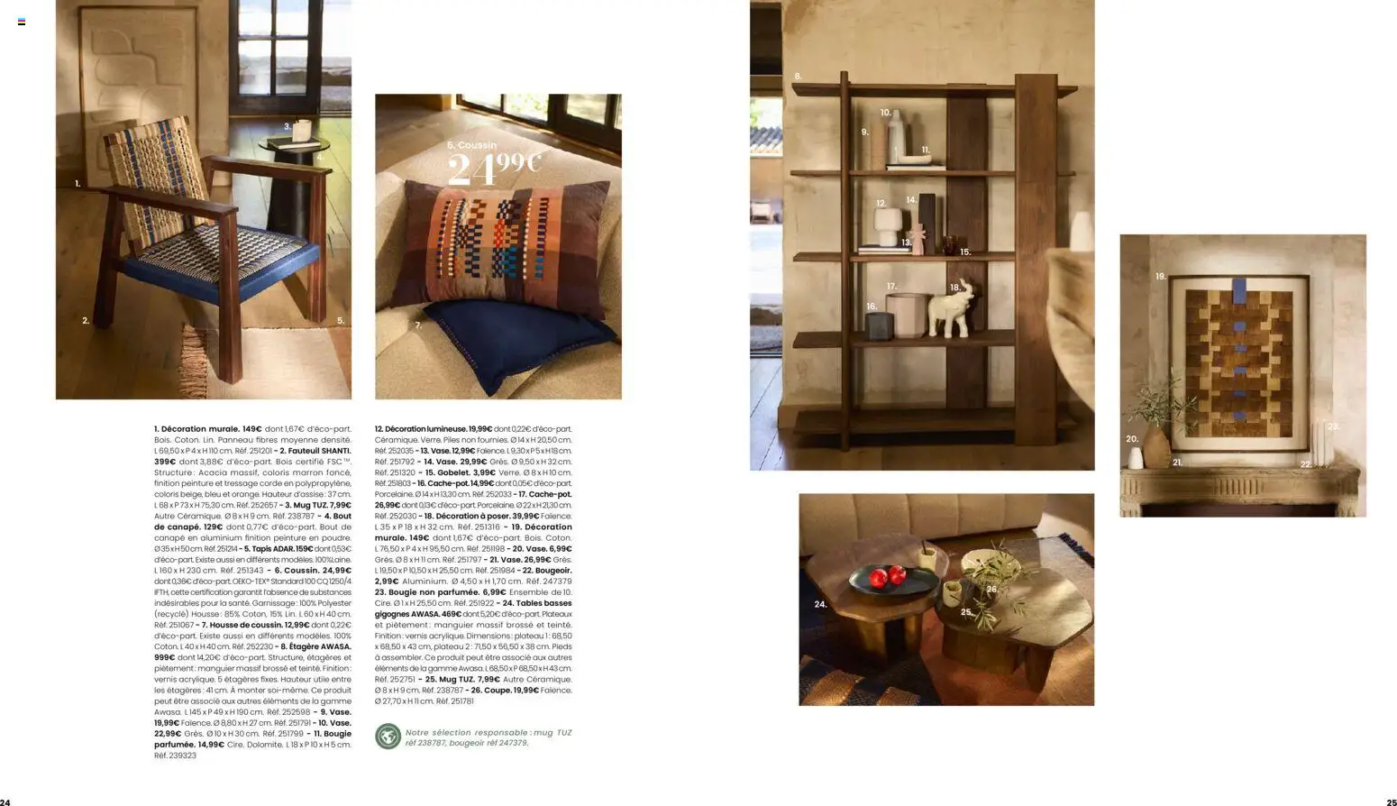 {H1} | Page: 13 | Produits: Plateau, Poudre, Canapé, Étagère