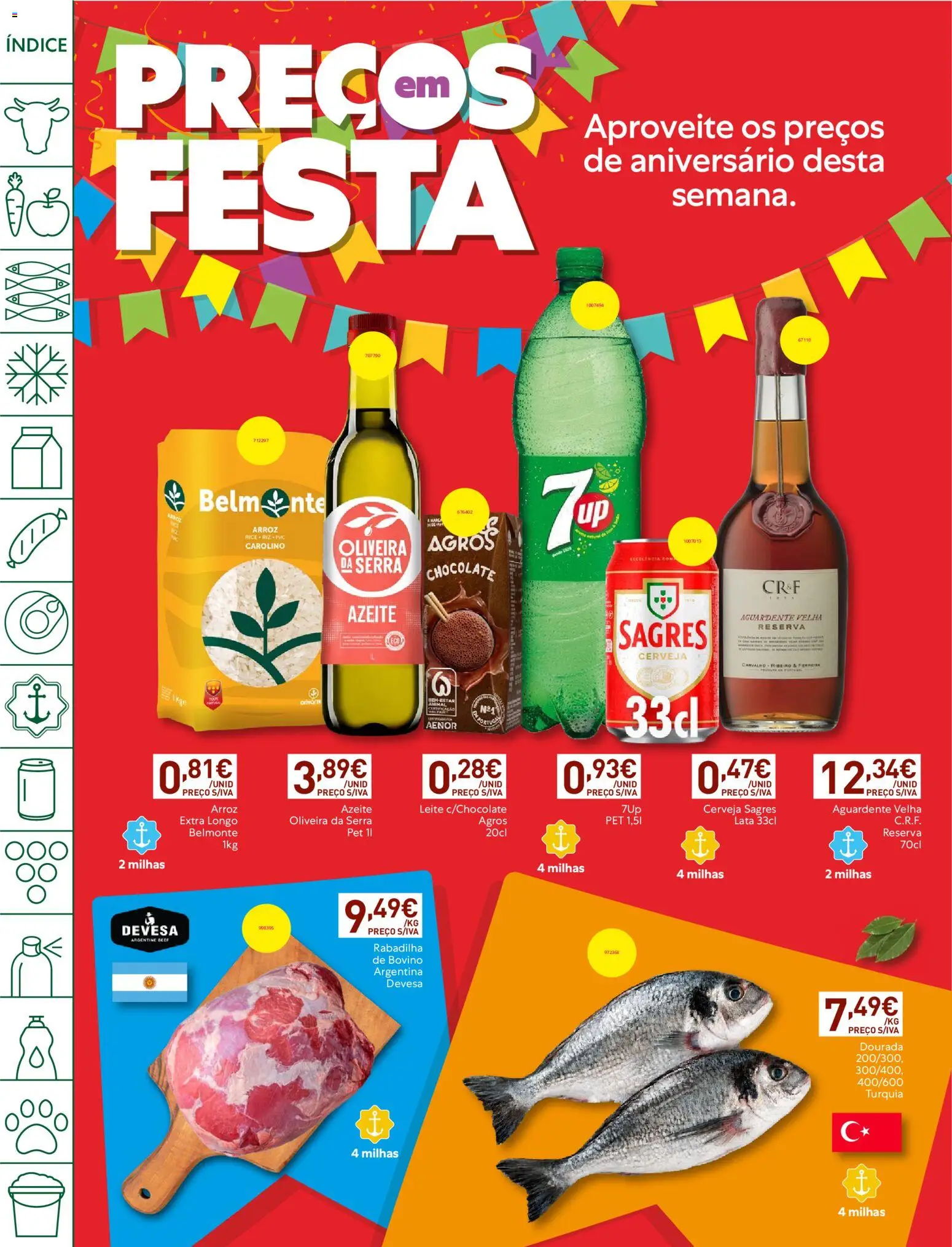 Recheio folheto │ válido de 20/10/2026 | Página: 2 | Produtos: Azeite, Leite, Chocolate, Cerveja