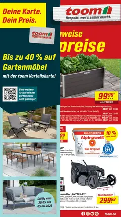 Toom Baumarkt Prospekt ab 30.05.2026 gültig