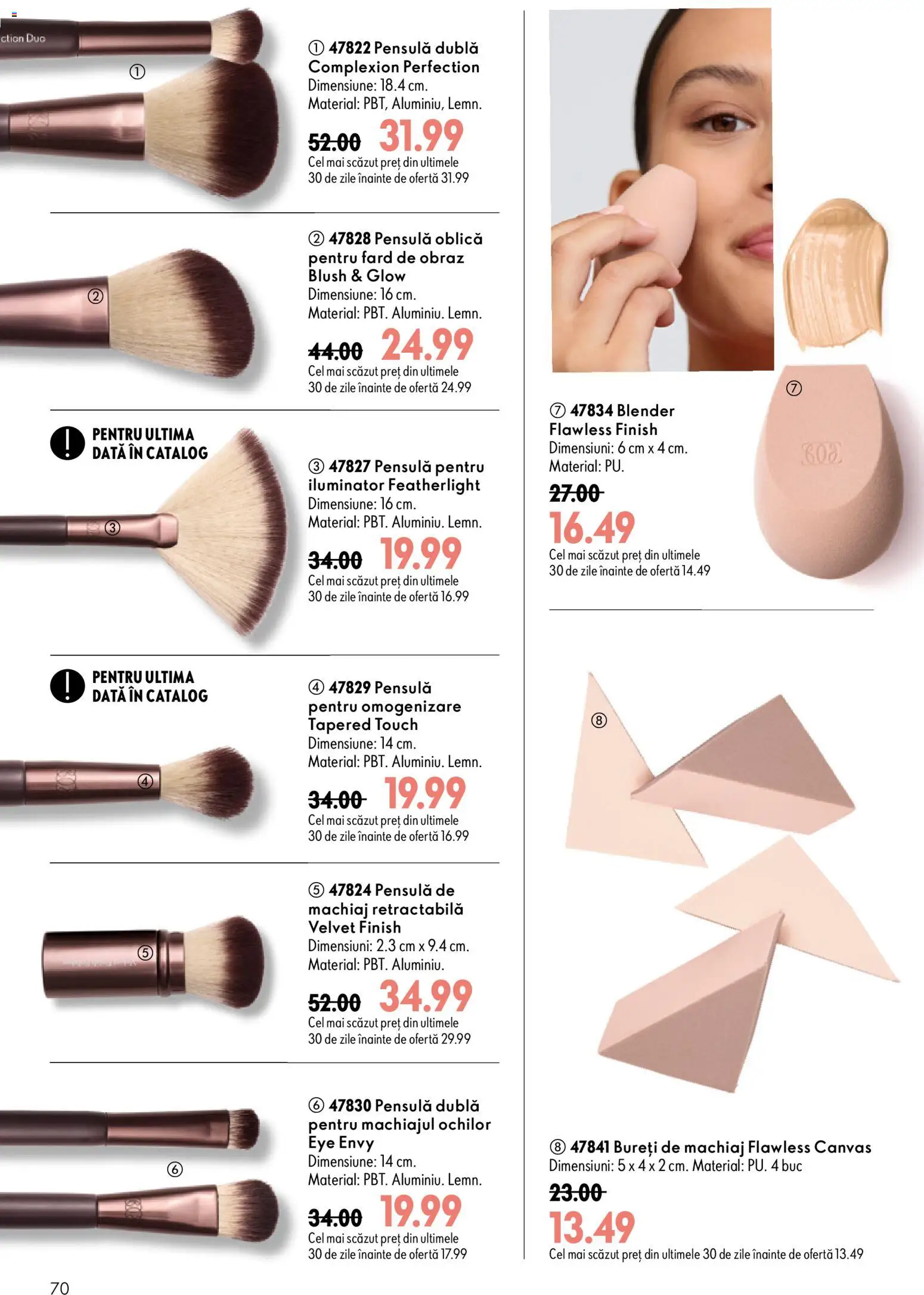 Noul catalog Oriflame – valabil de la 19.08.2026 | Pagină: 70 | Produse: Blender, Machiaj, Blush, Iluminator