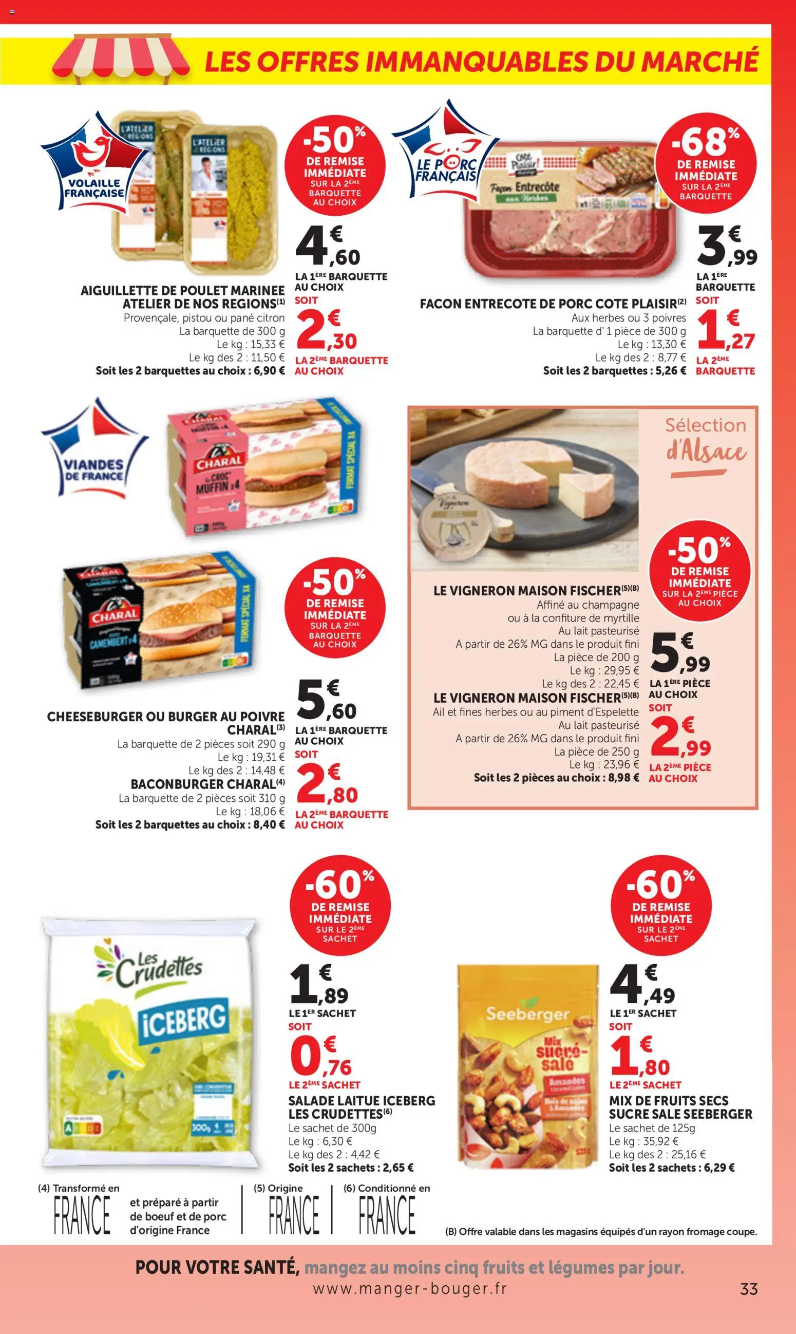 {H1} | Page: 33 | Produits: Salade, Laitue, Volaille, Fruits secs