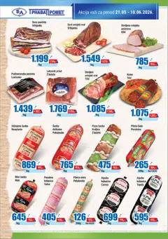 Mini šunka Mak, Mini ham - pregled Trnava Promet kataloga - važi od 21.05.2026 | Strana: 2 | Proizvode: Mak, Kulen, Pizza šunka, Pečenica