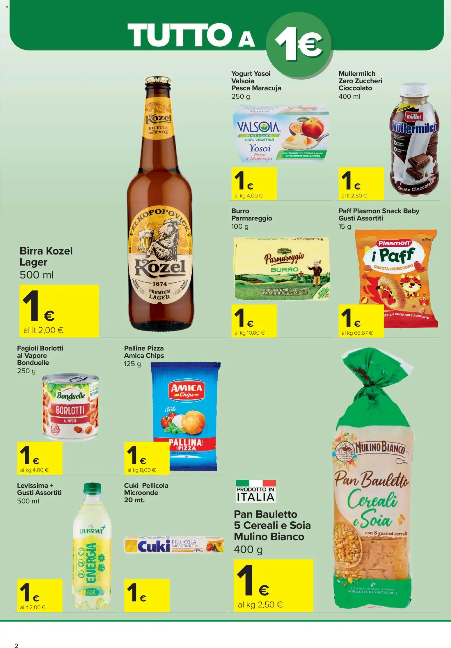 Volantino Carrefour del 22/10/2026 | Pagina: 2 | Prodotti: Cioccolato, Fagioli, Sale, Farina
