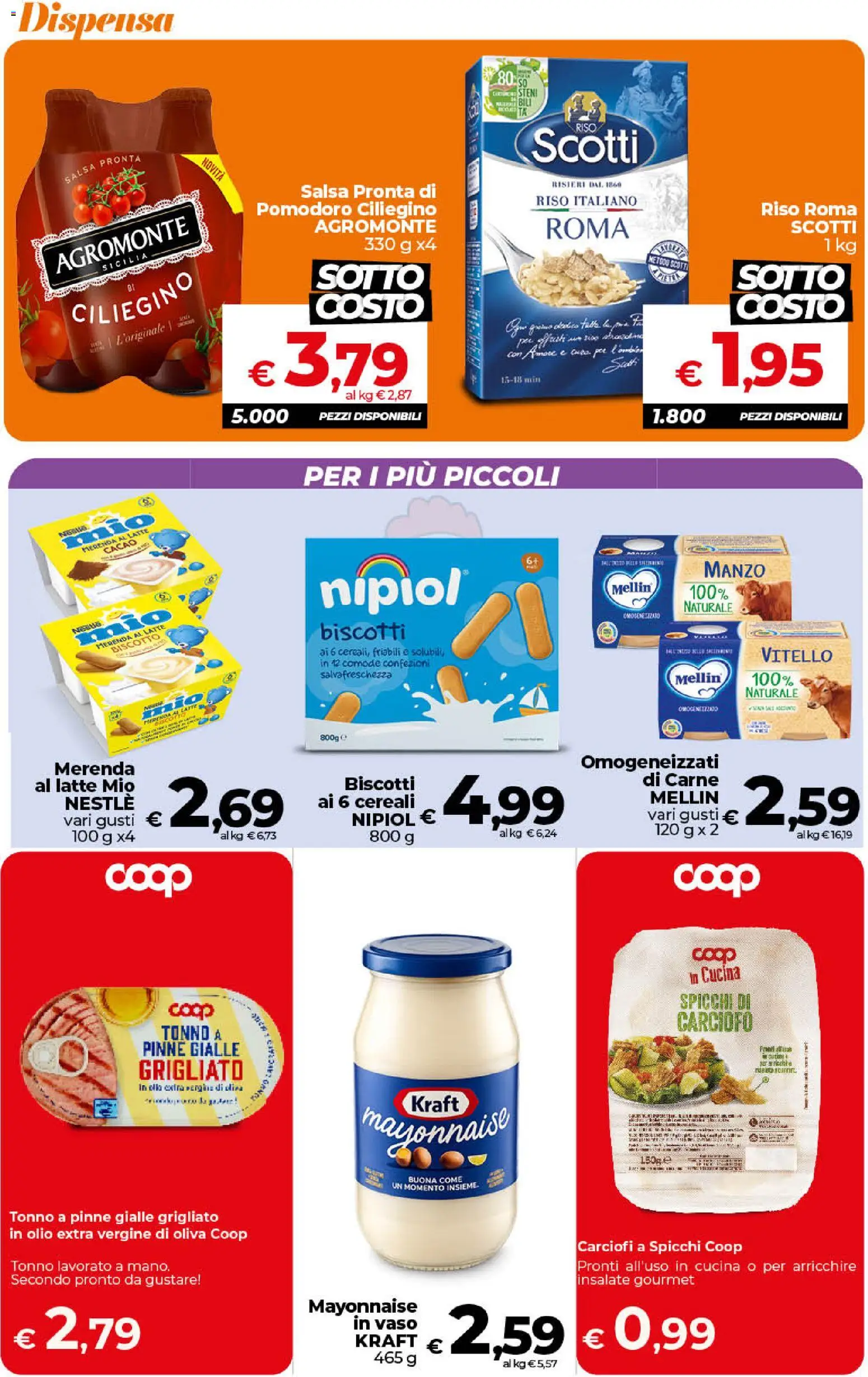 Volantino Ipercoop del 01/09/2026 | Pagina: 31 | Prodotti: Riso, Cereali, Biscotti, Pinne