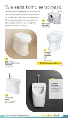 Brico Plan-it folder Badkamermagazine - Voorbeeld van een folder van Brico Plan-it, geldig van 19/06/2026 | Pagina: 107 | Producten: Toilet