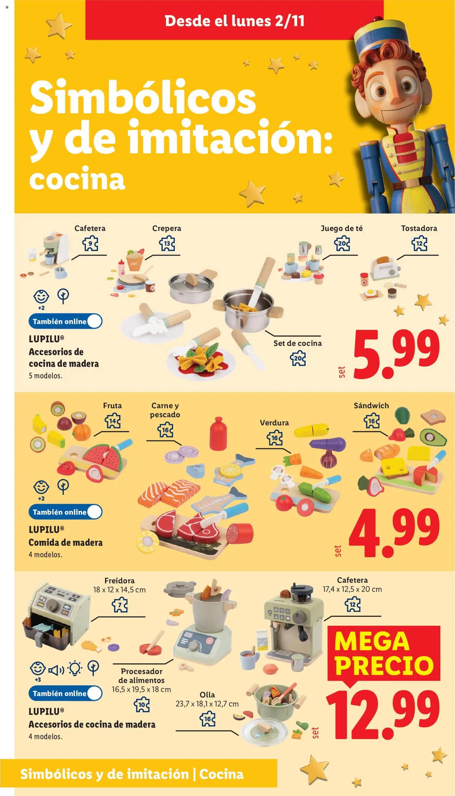Lidl - Juguetes de imitación │ válido desde el 21/10/2026 | Página: 4 | Productos: Fruta, Procesador de alimentos, Pescado, Cafetera