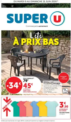 Super U - Prévisualisation de Super U - L'été à prix bas valide à partir de 09.06.2026