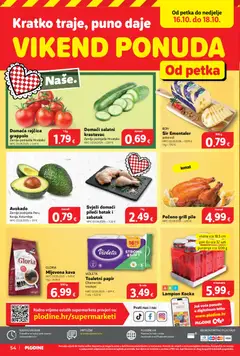 Pečeno grill pile, Pečeno grill - Pregled kataloga iz trgovine Plodine, vrijedi od 14.10.2026 | Stranica: 54