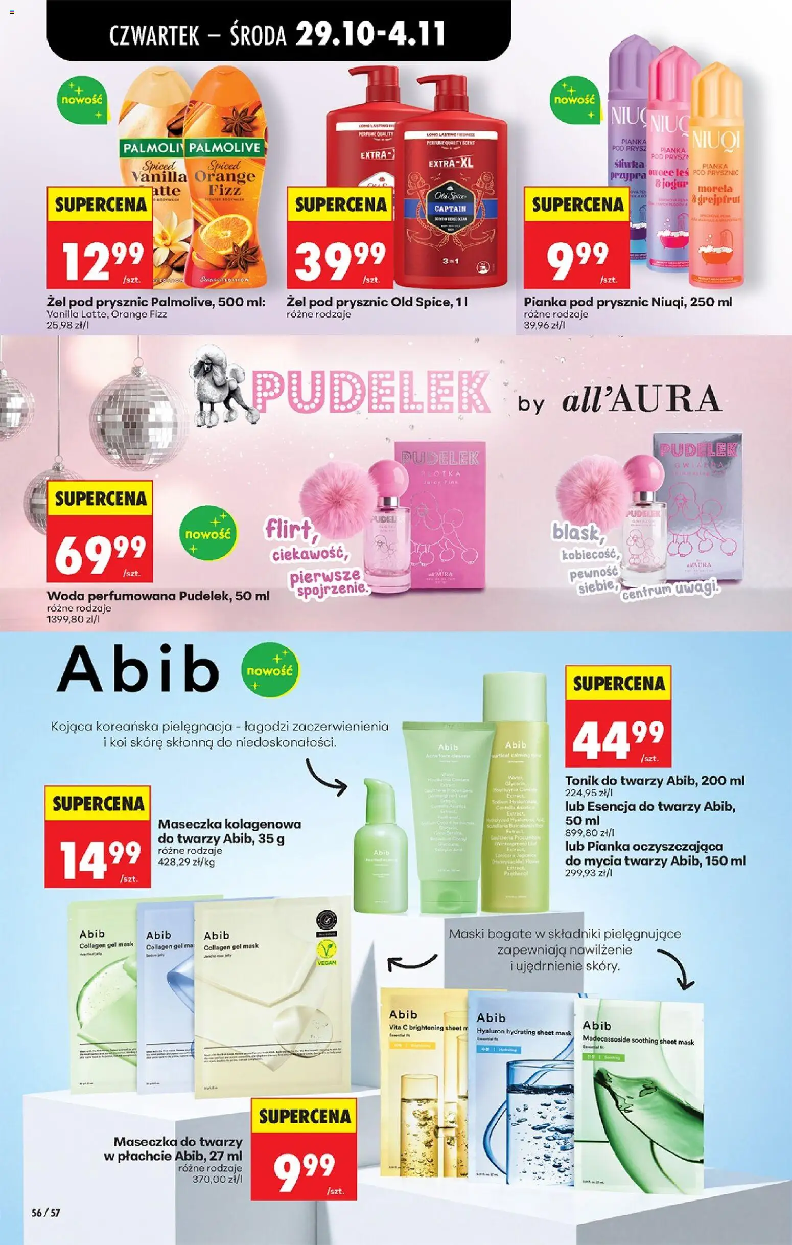 Biedronka gazetka od czwartku od 29.10.2026 | Strona: 84 | Produkty: Maski, Old spice, Woda, Owoce