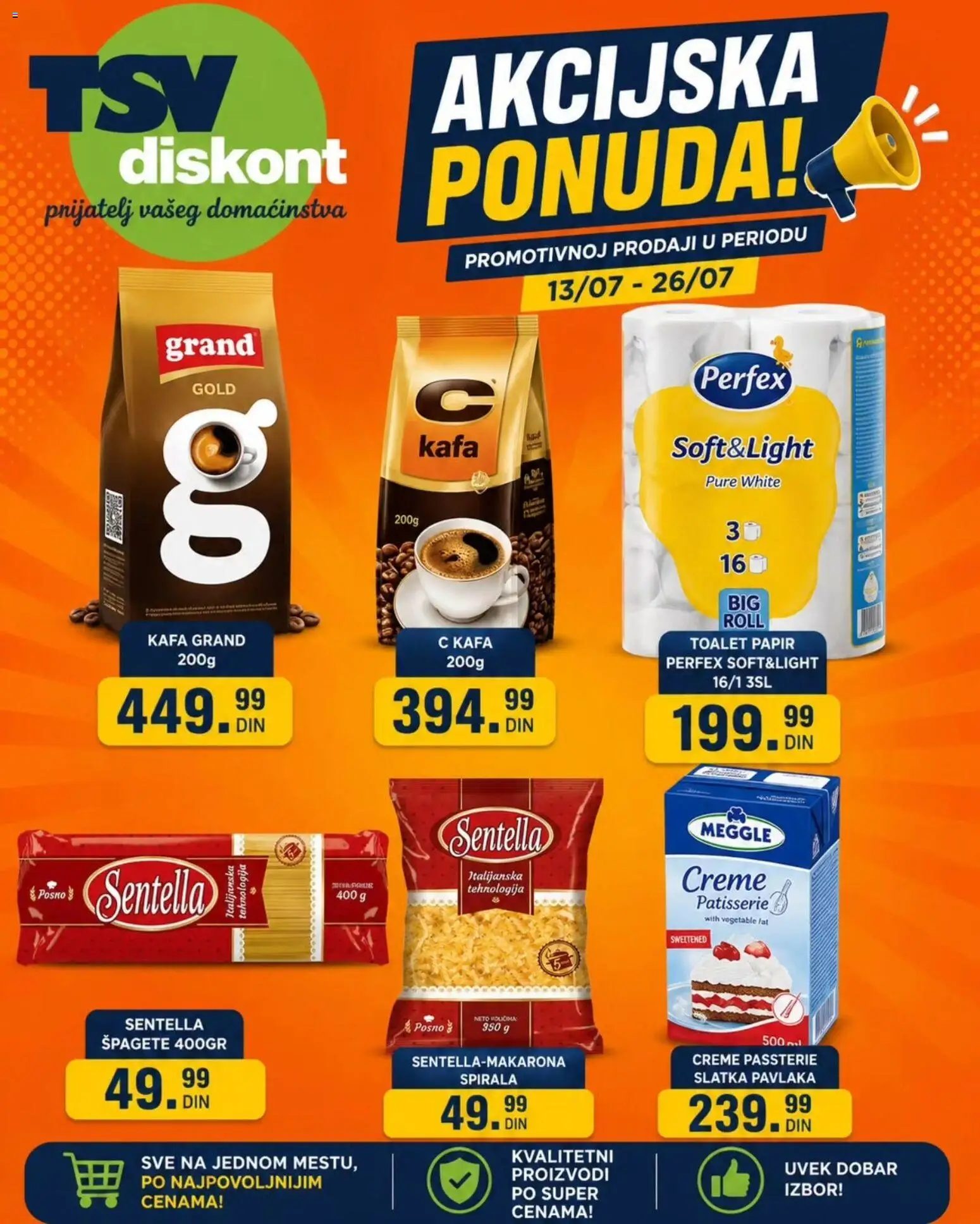 TSV Diskont katalog - važi od 13.07.2026 | Strana: 2 | Proizvode: Kakao, Smoki, Grickalice, Napolitanke
