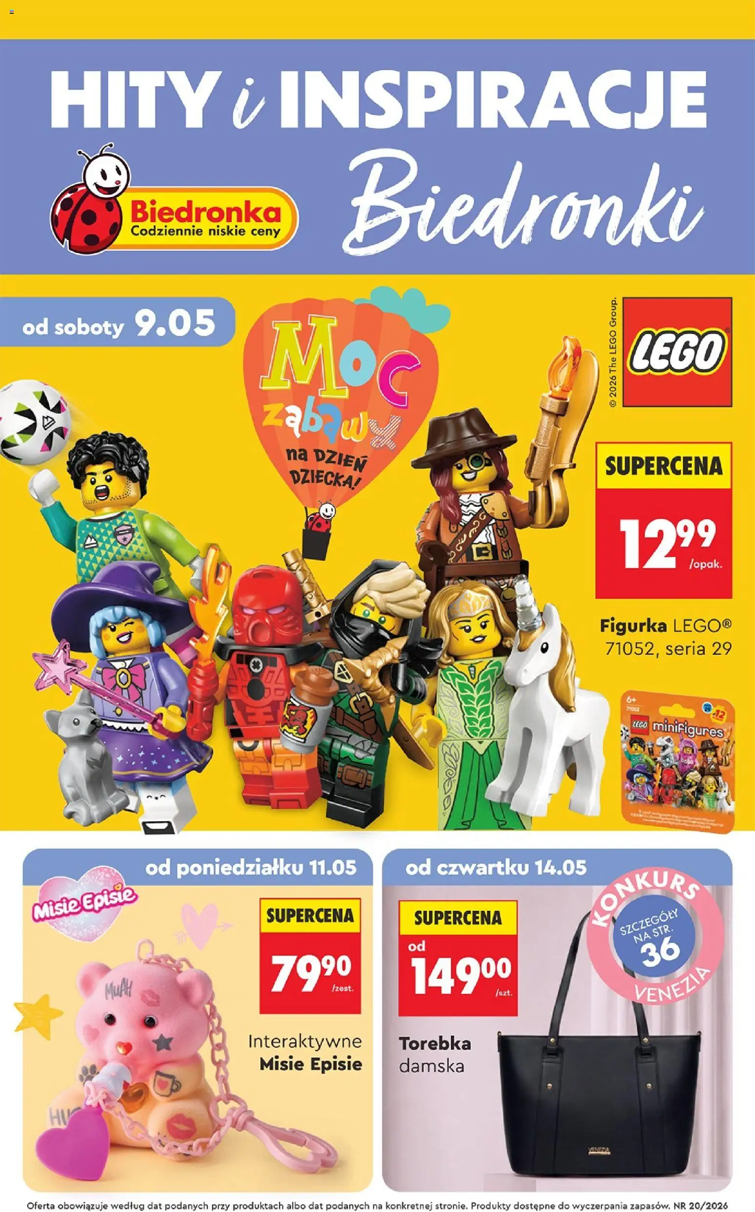 Biedronka Polsko leták - Hity i inspiracje od 09.05.2026 | Strana: 1 | Produkty: LEGO